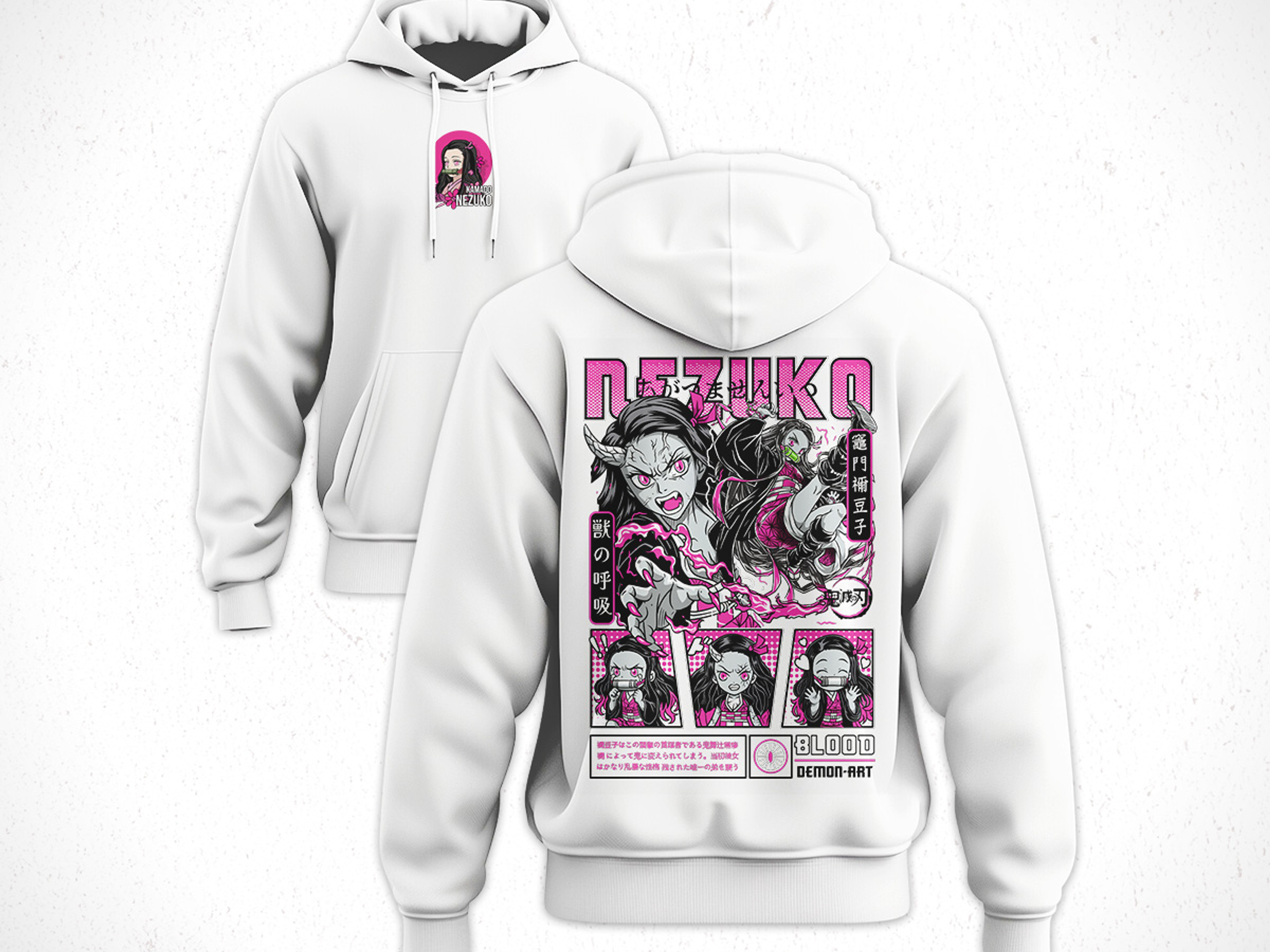 Hoodie Nezuko - Kimetsu No Yaiba V1 4