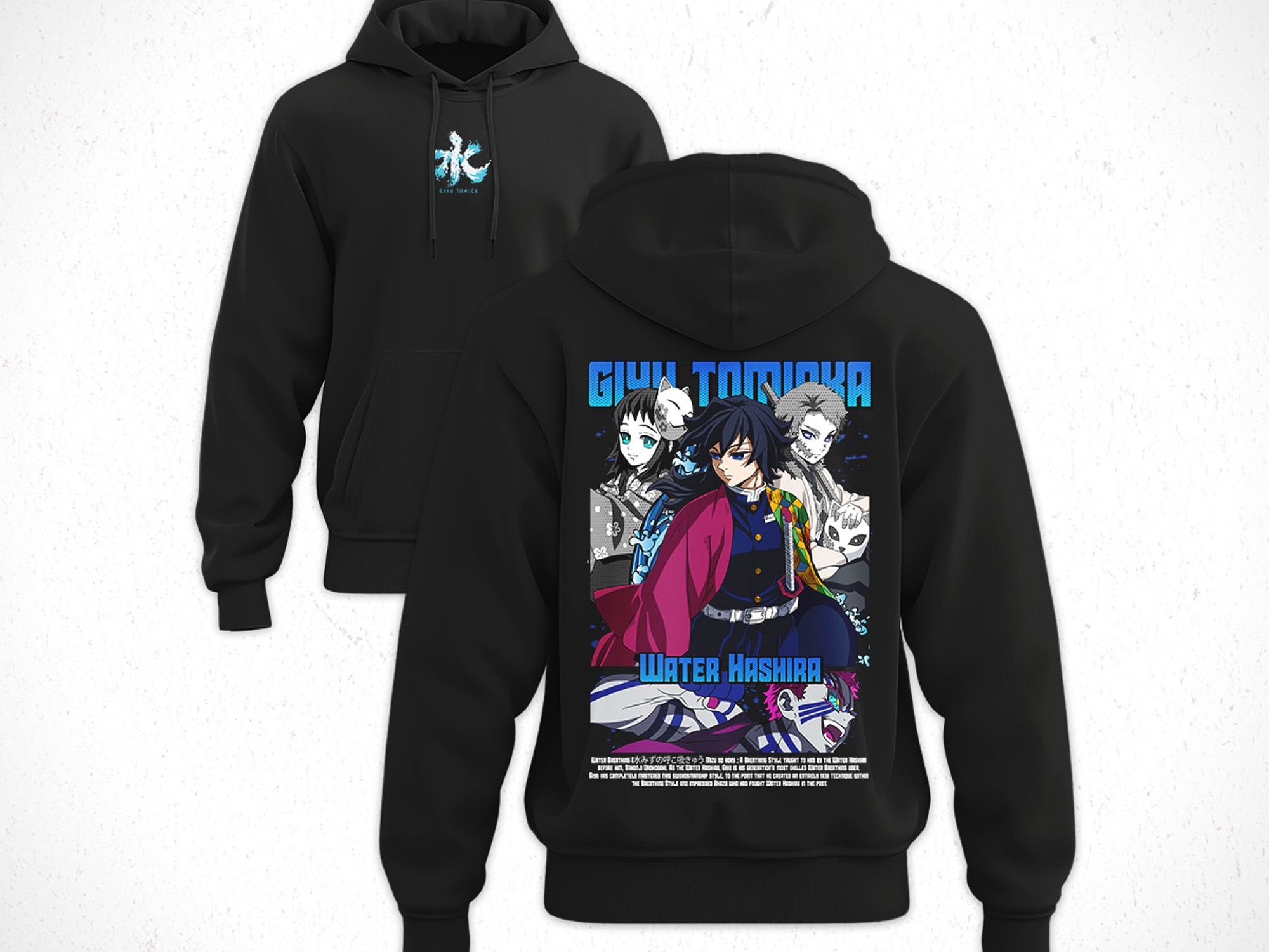 Hoodie Giyū Tomioka - Kimetsu No Yaiba V3 1
