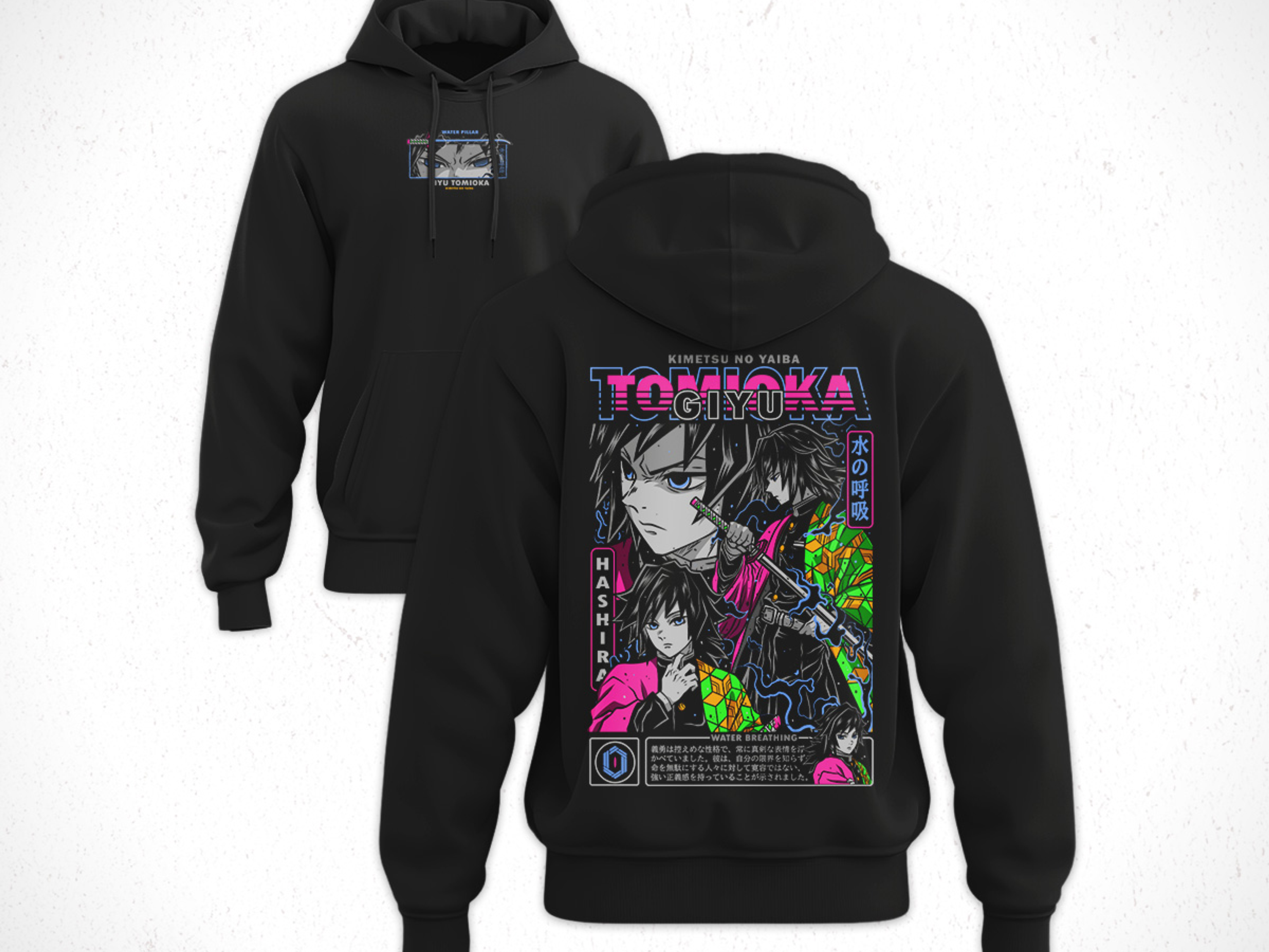 Hoodie Giyū Tomioka - Kimetsu No Yaiba V4 1