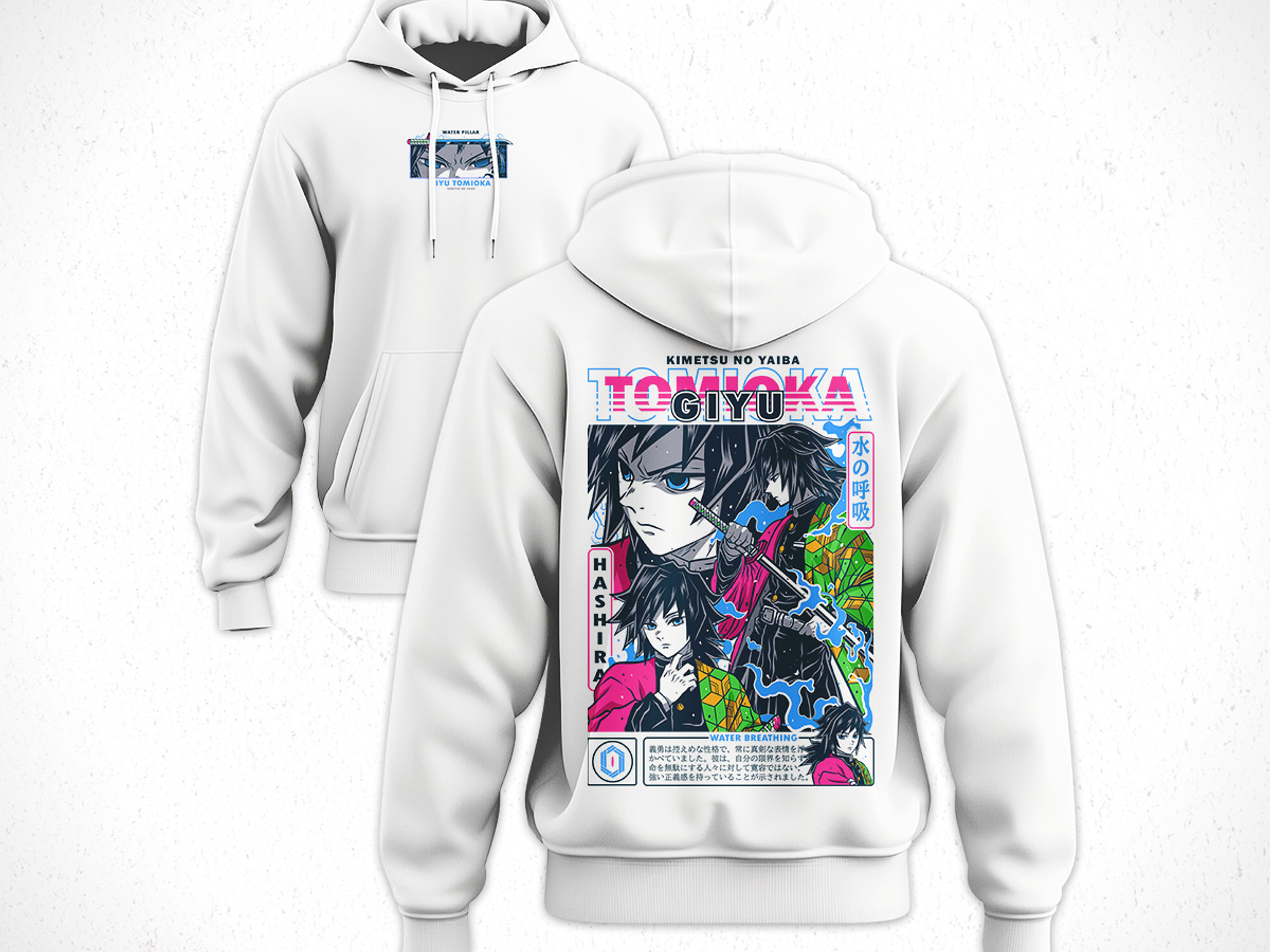 Hoodie Giyū Tomioka - Kimetsu No Yaiba V4 4