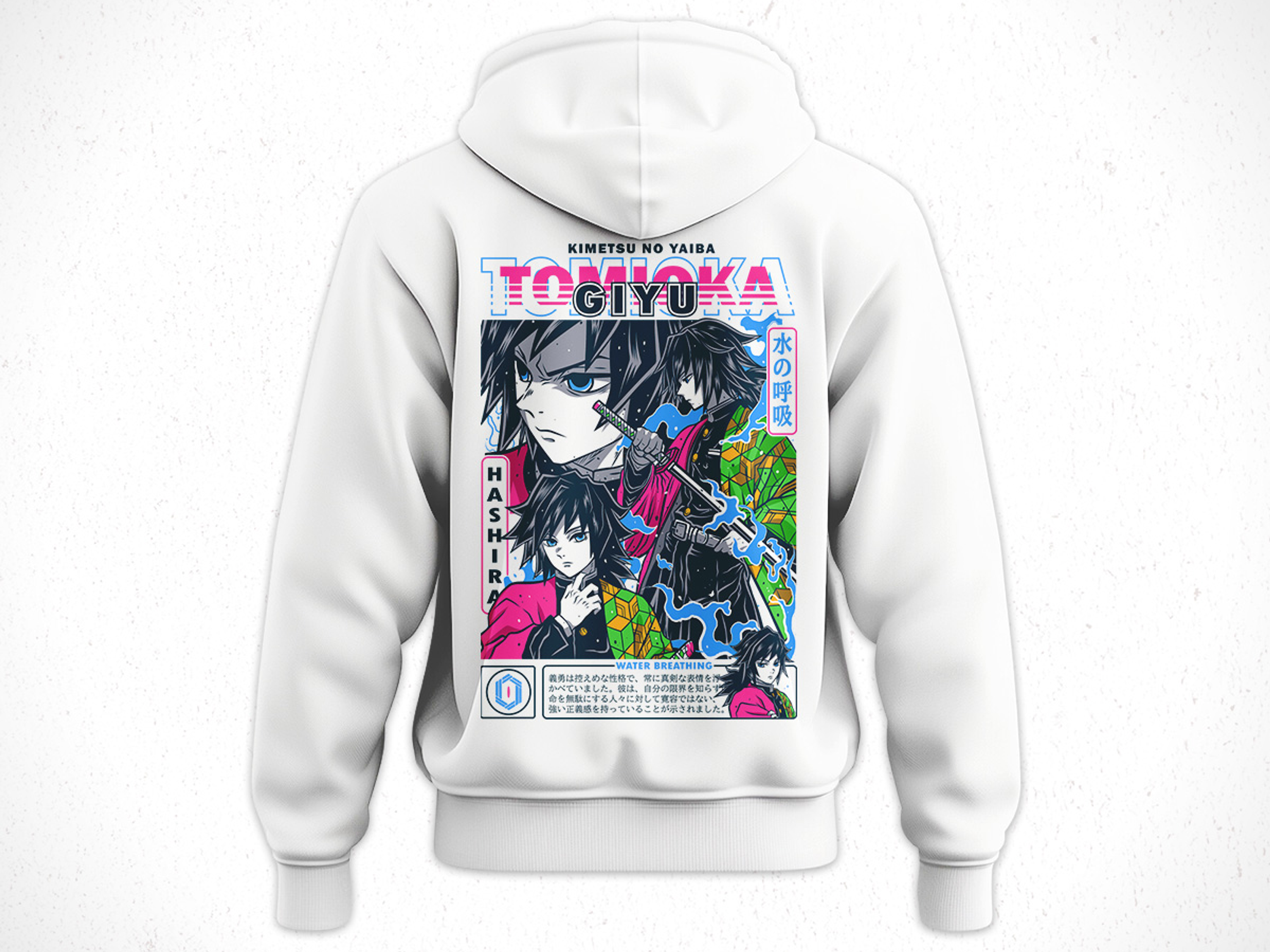 Hoodie Giyū Tomioka - Kimetsu No Yaiba V4 5