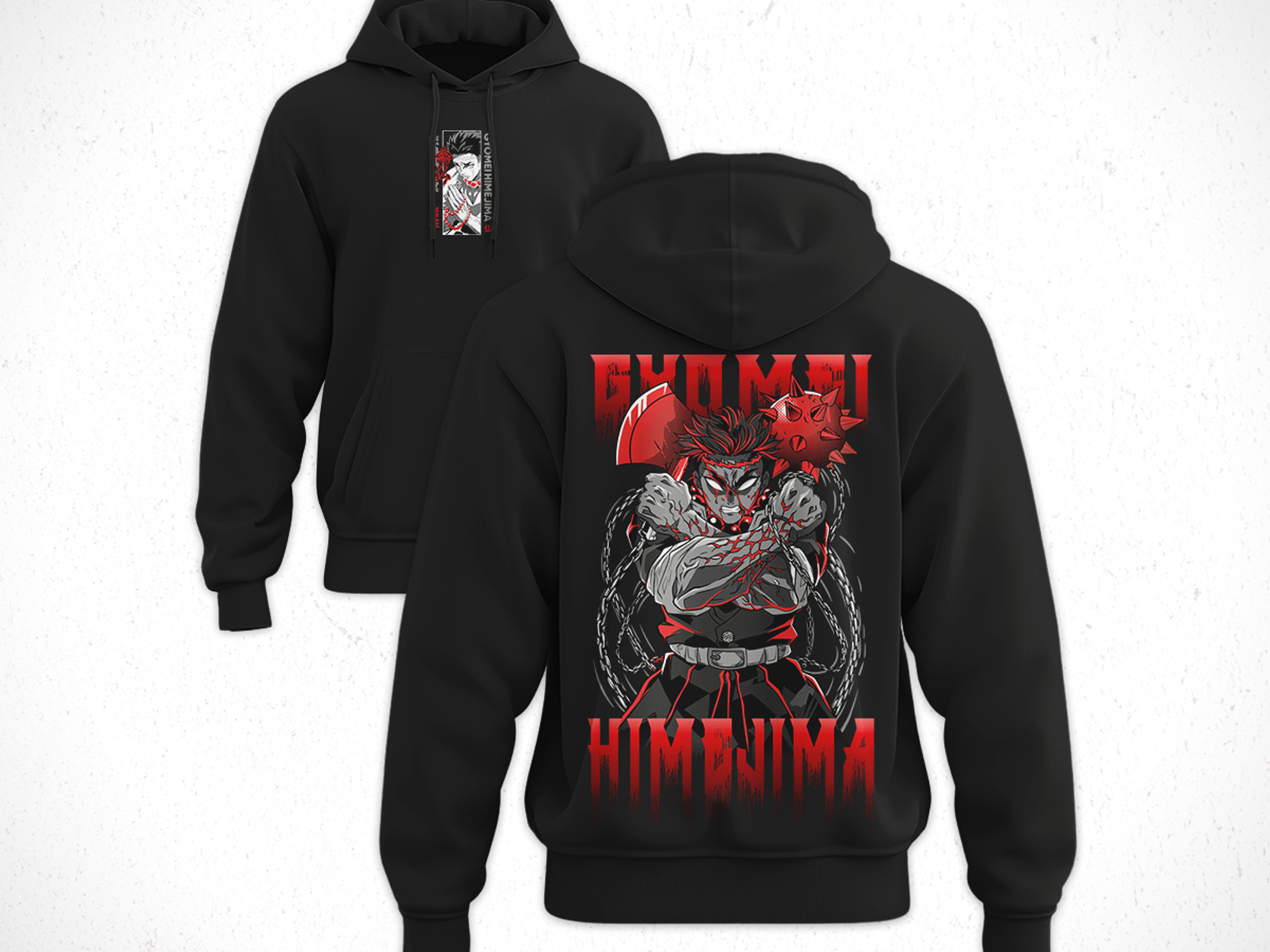 Hoodie Gyomei Himejima - Kimetsu No Yaiba V2 1