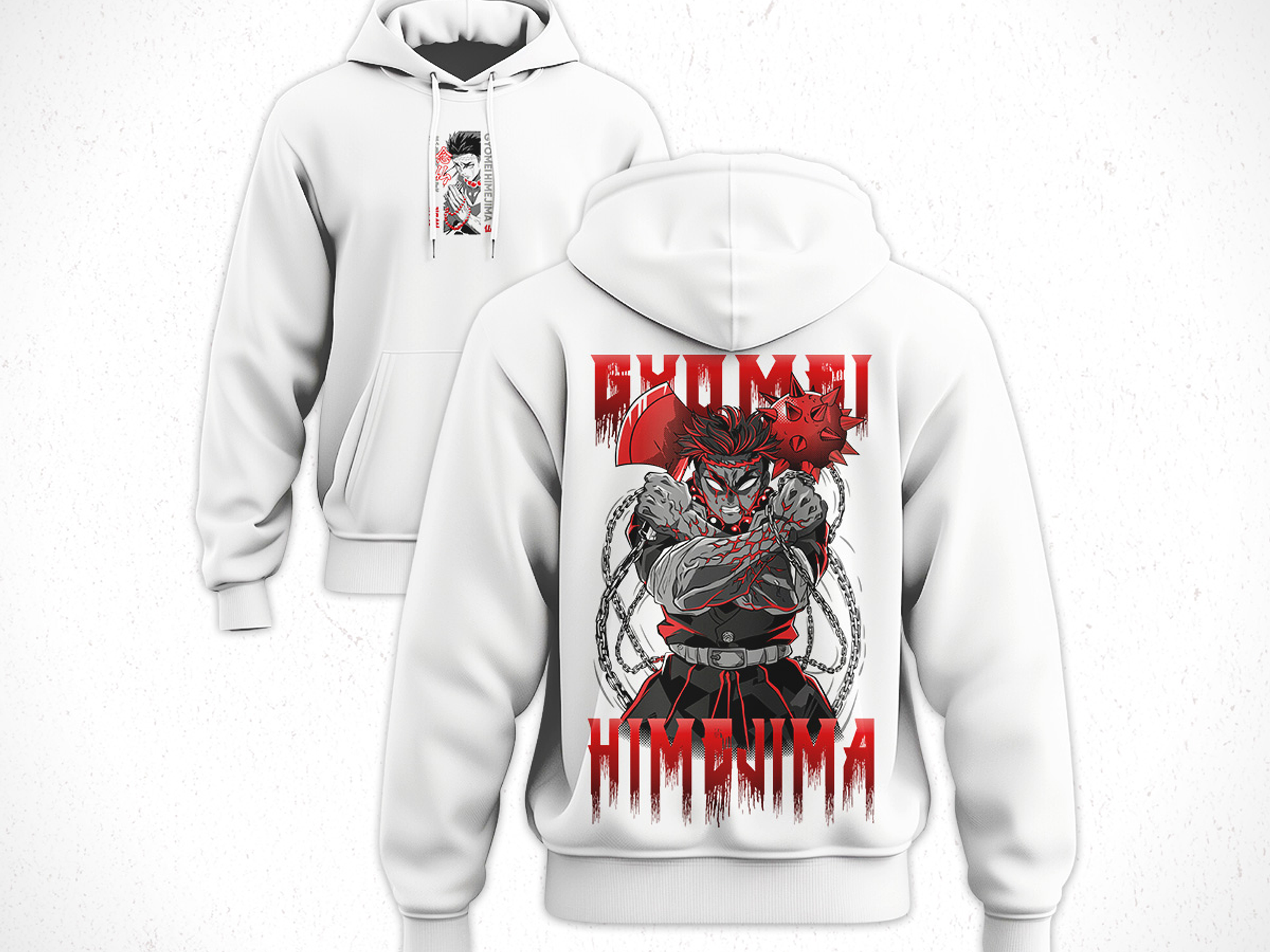 Hoodie Gyomei Himejima - Kimetsu No Yaiba V2 4