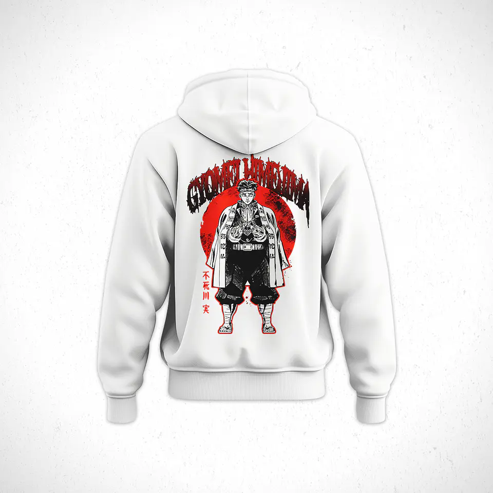 Hoodie Gyomei Himejima - Kimetsu No Yaiba V1 5