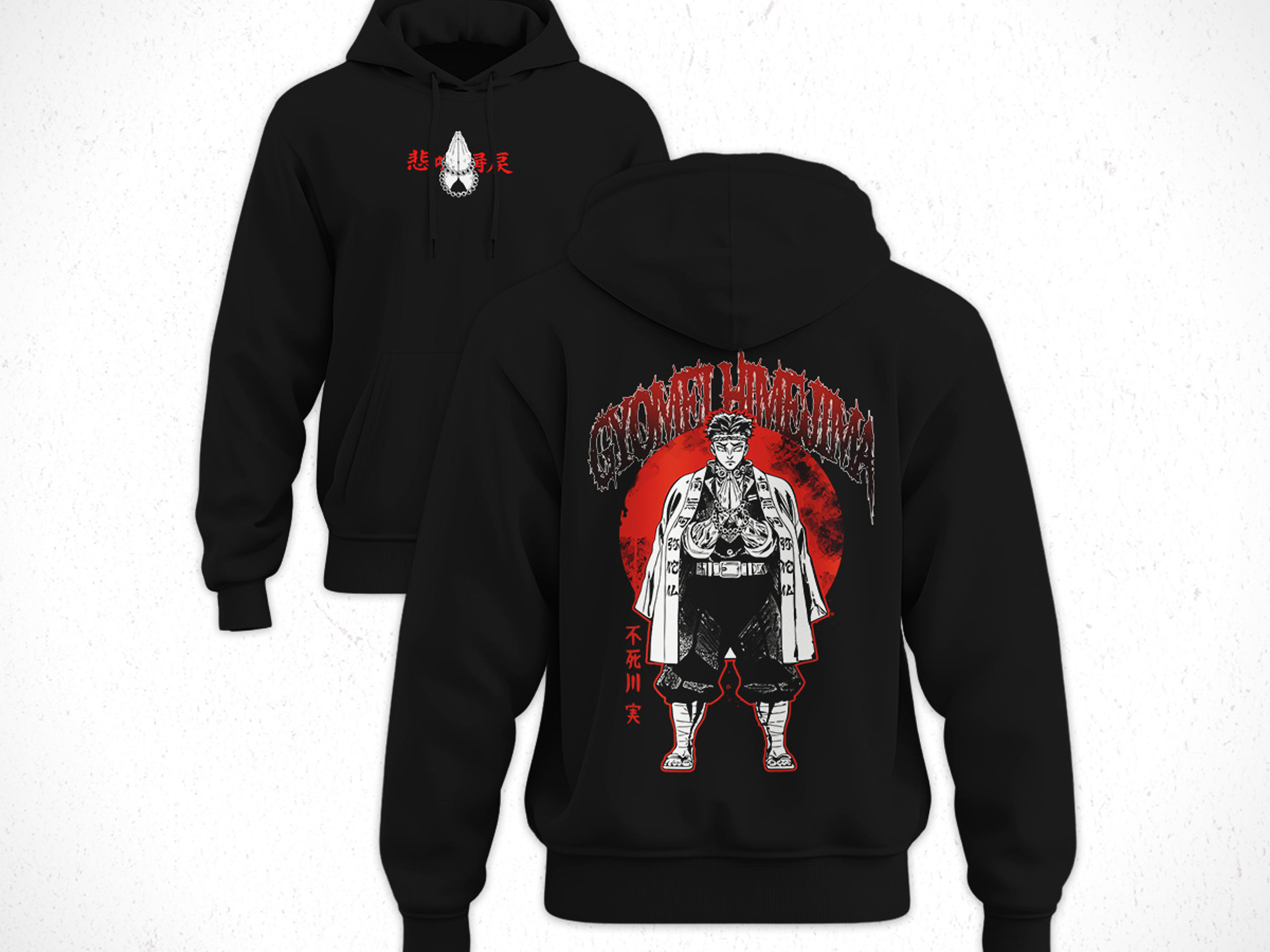 Hoodie Gyomei Himejima - Kimetsu No Yaiba V1 1