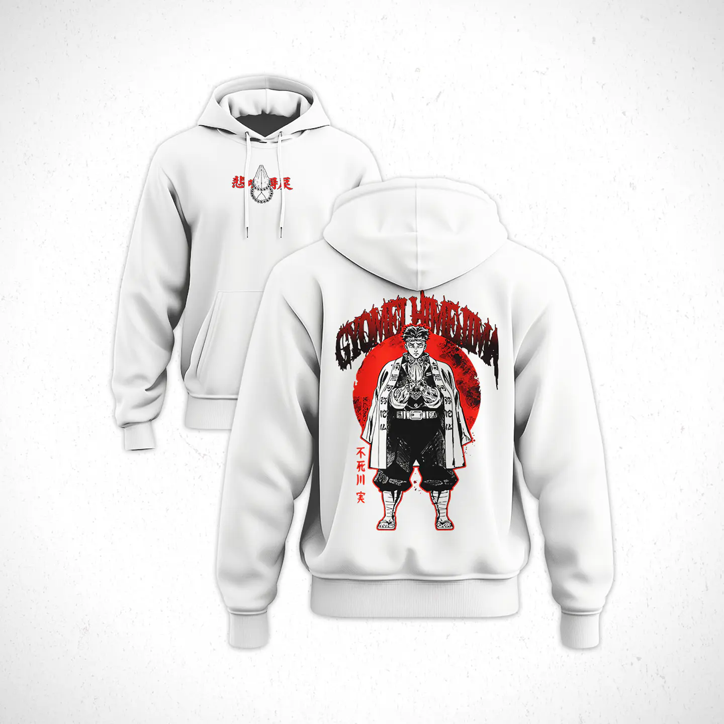 Hoodie Gyomei Himejima - Kimetsu No Yaiba V1 4