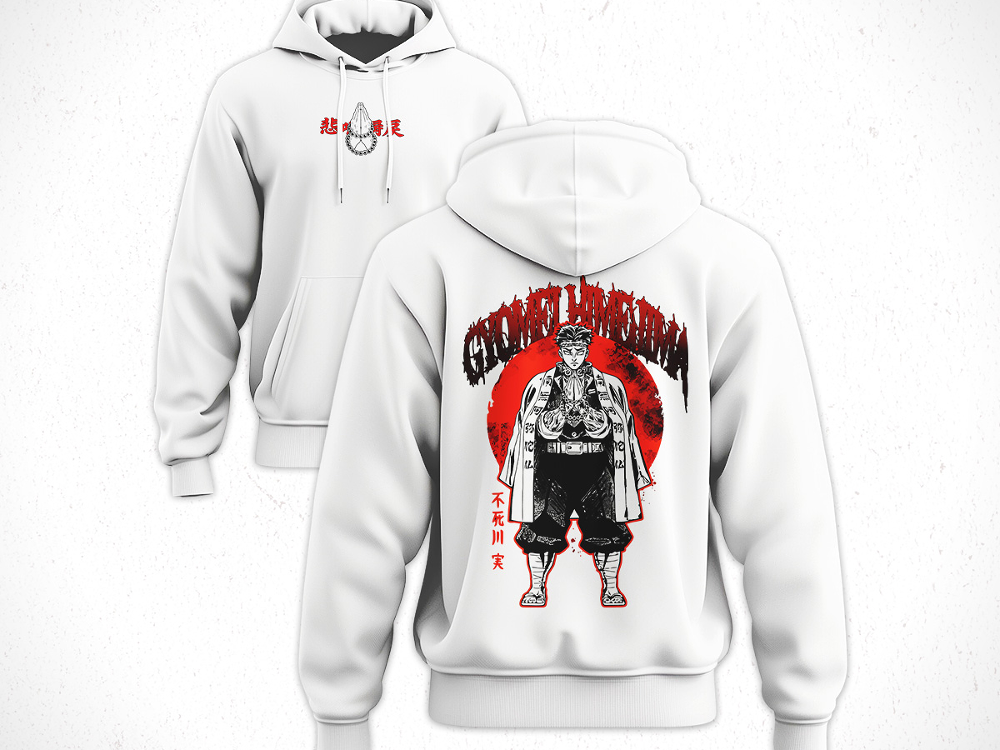 Hoodie Gyomei Himejima - Kimetsu No Yaiba V1 4