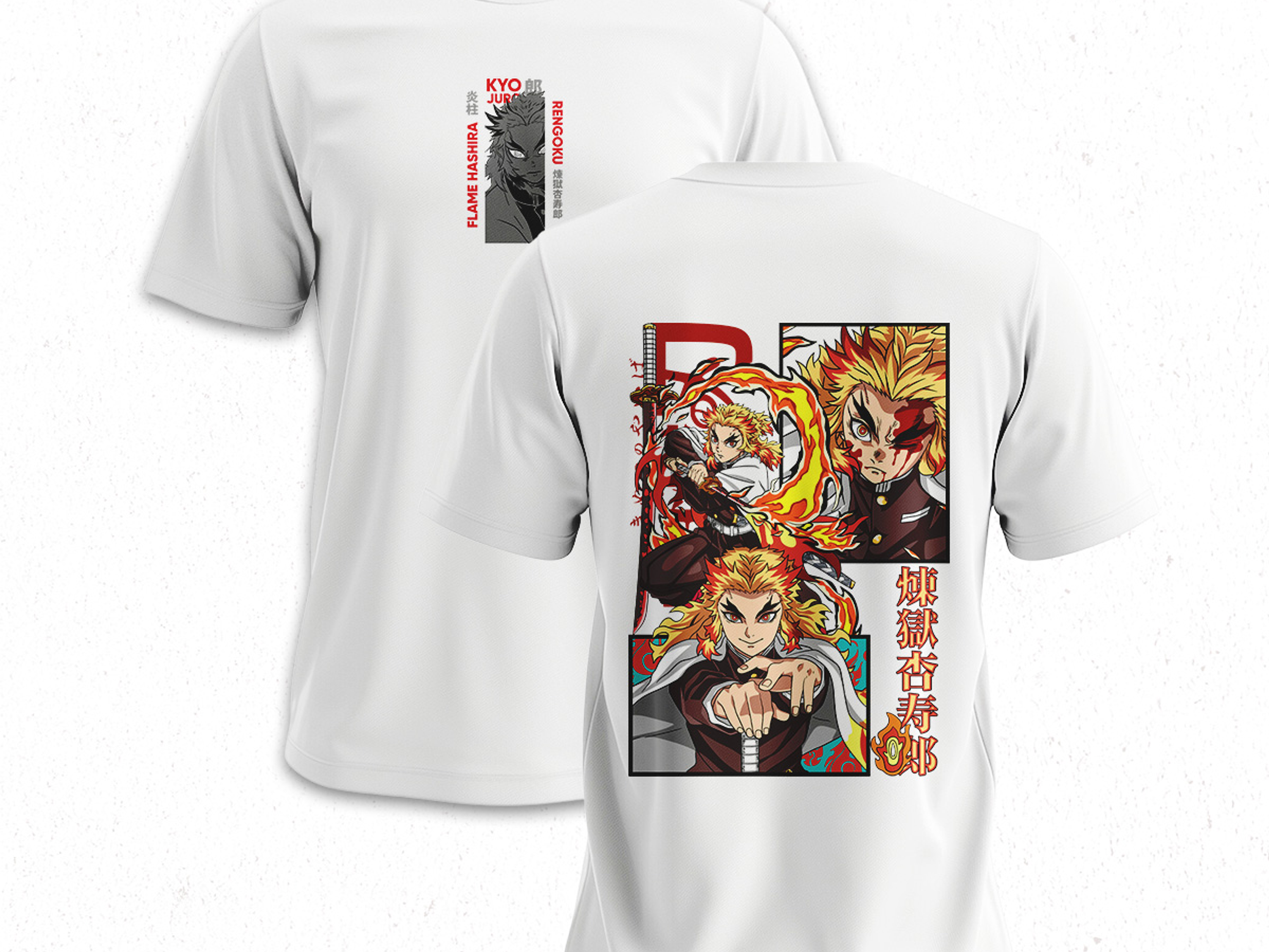 Polera Kyōjurō Rengoku - Kimetsu No Yaiba V2 4