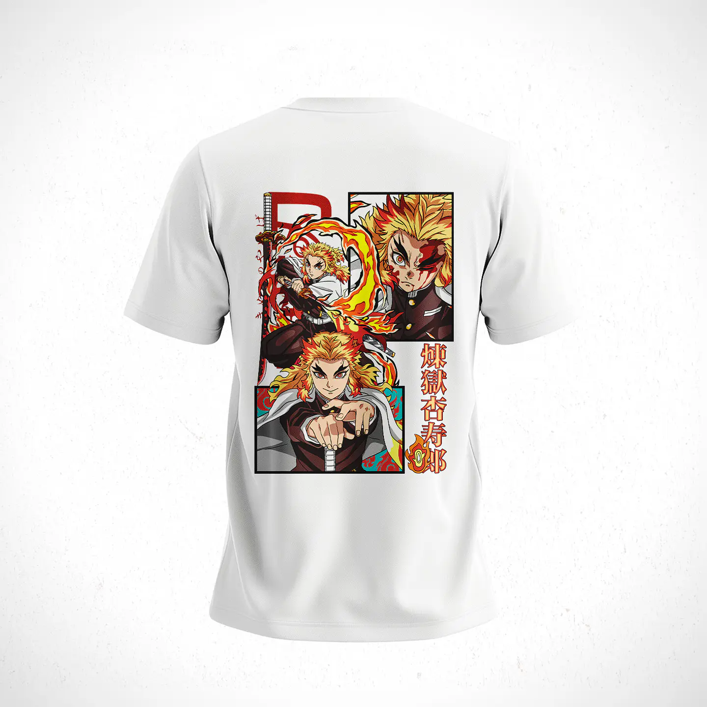 Polera Kyōjurō Rengoku - Kimetsu No Yaiba V2 5