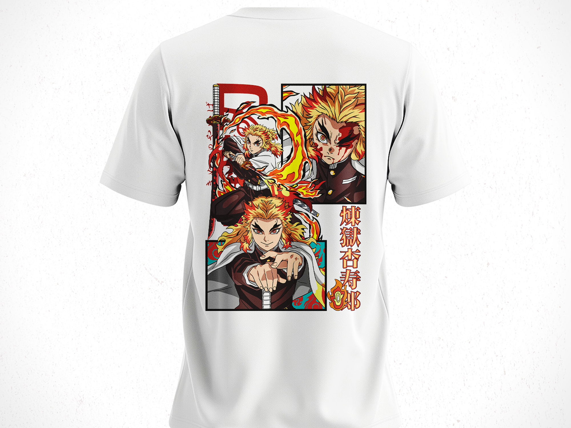 Polera Kyōjurō Rengoku - Kimetsu No Yaiba V2 5