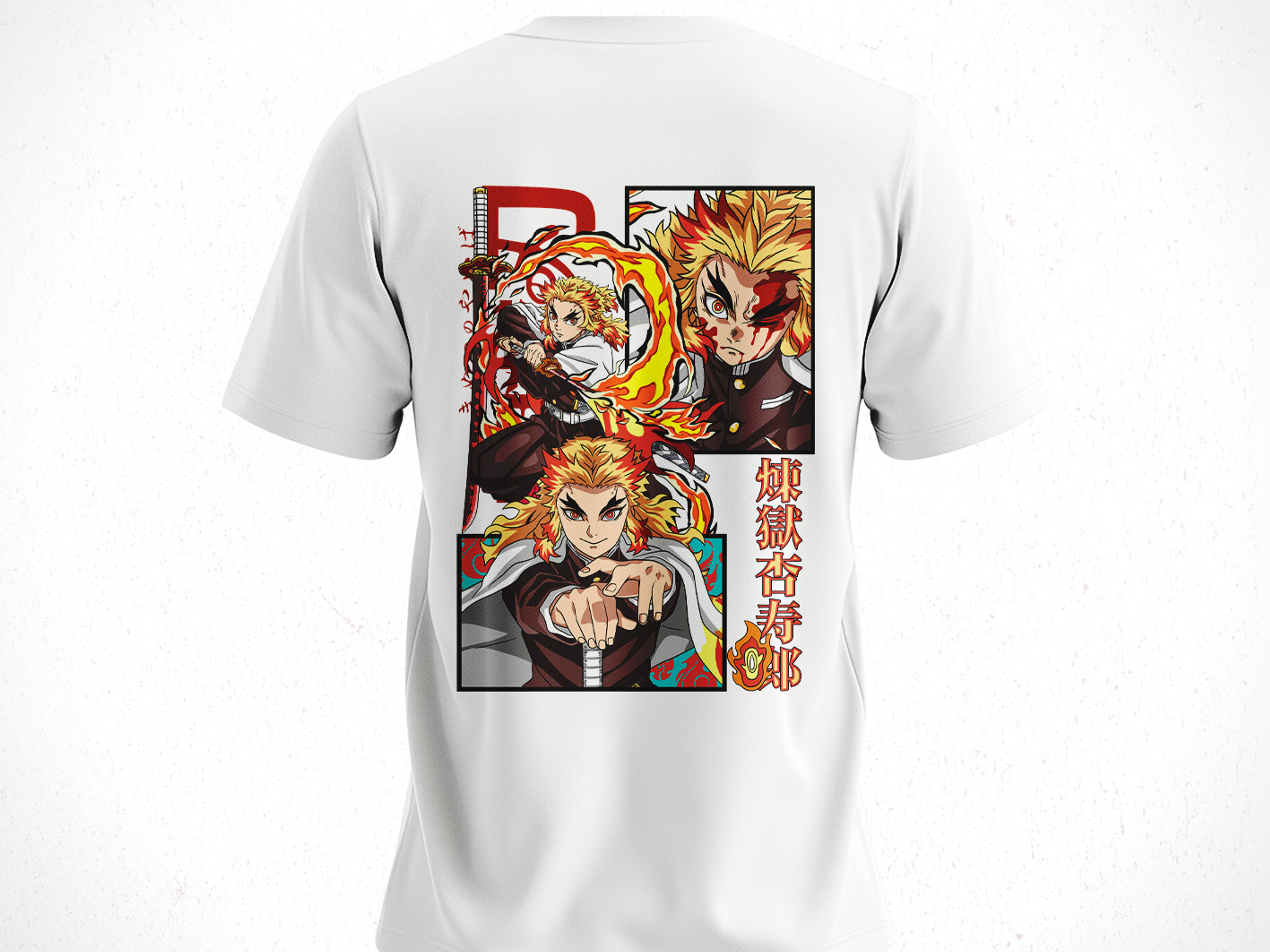 Polera Kyōjurō Rengoku - Kimetsu No Yaiba V2 5