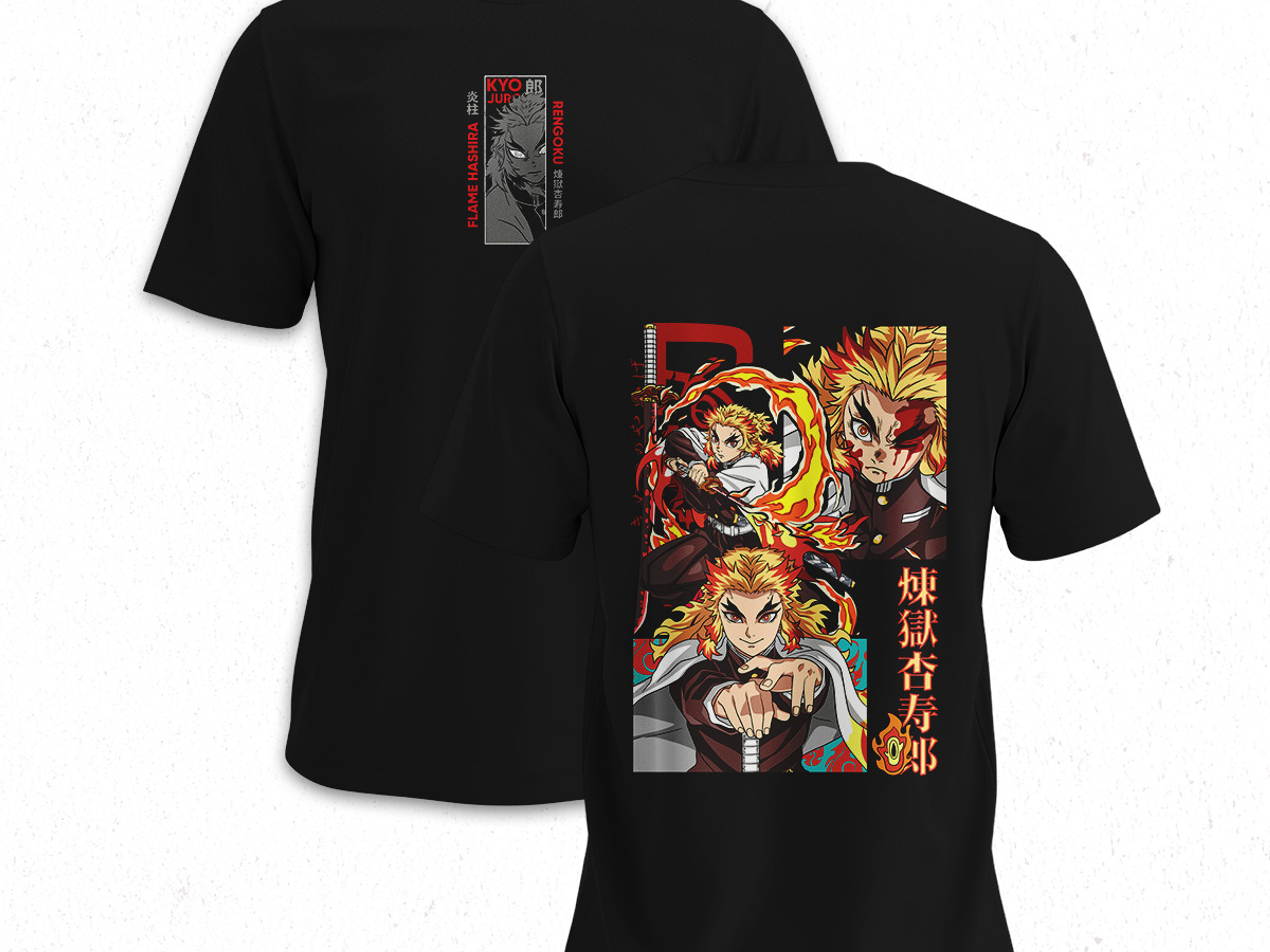 Polera Kyōjurō Rengoku - Kimetsu No Yaiba V2 1