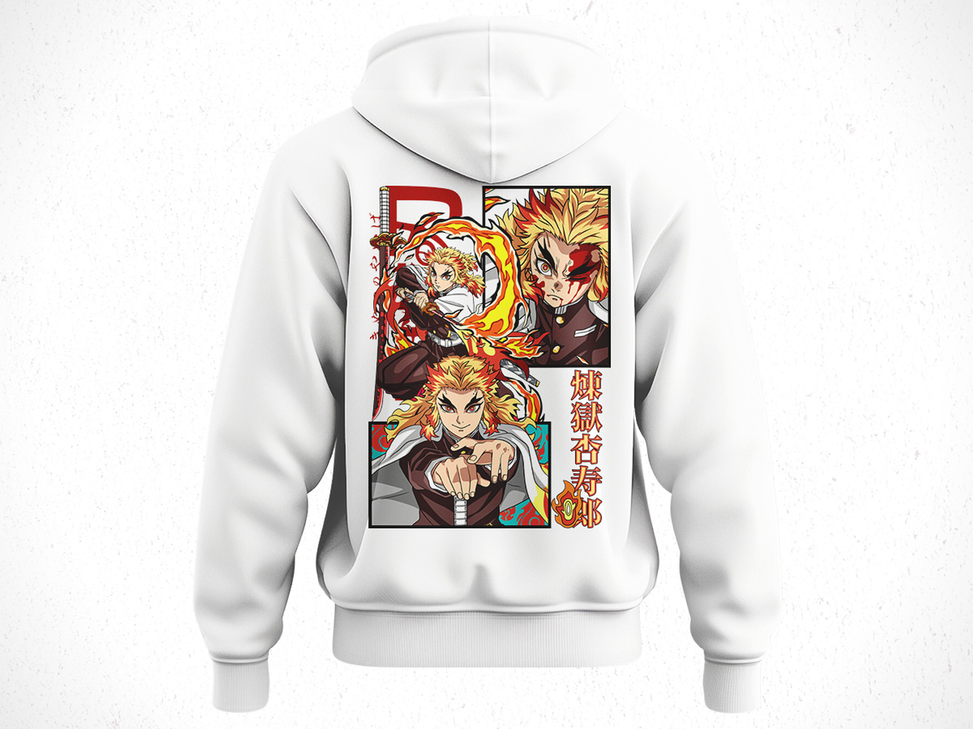 Hoodie Kyōjurō Rengoku - Kimetsu No Yaiba V2 5