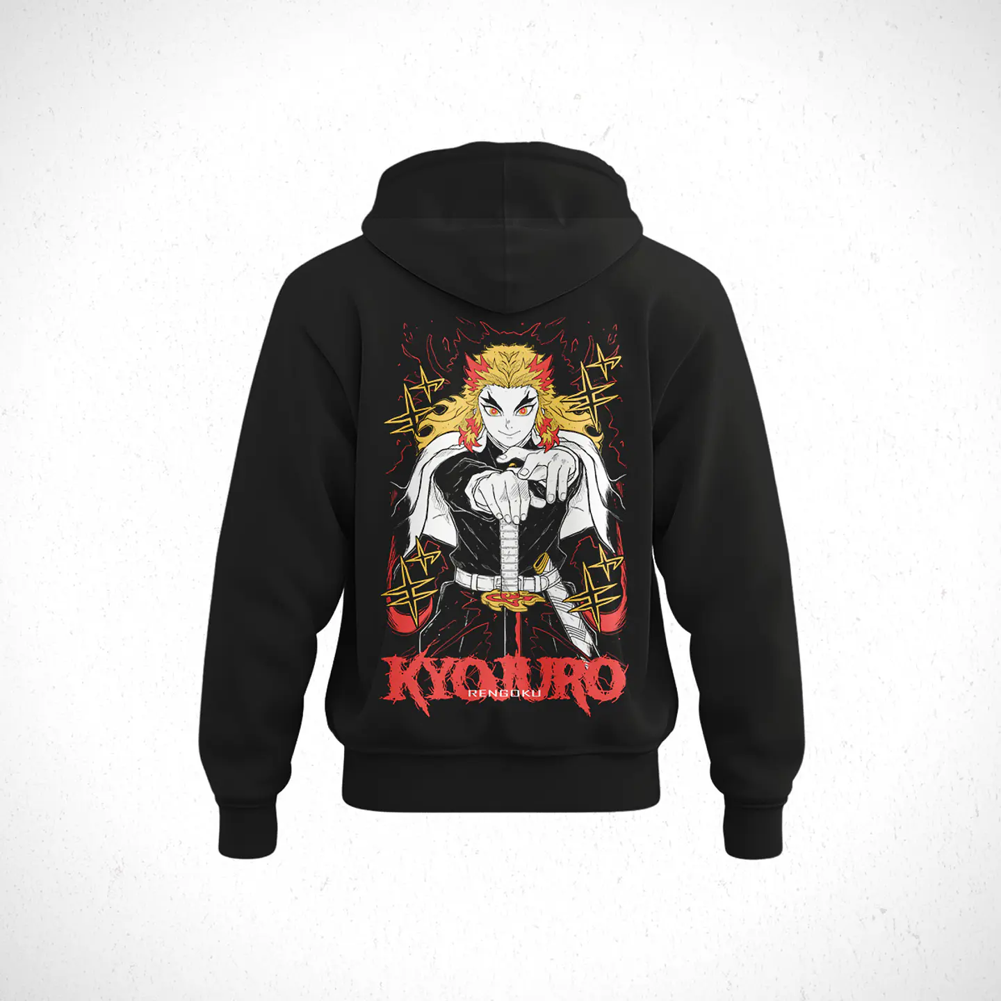 Hoodie Kyōjurō Rengoku - Kimetsu No Yaiba V3 2