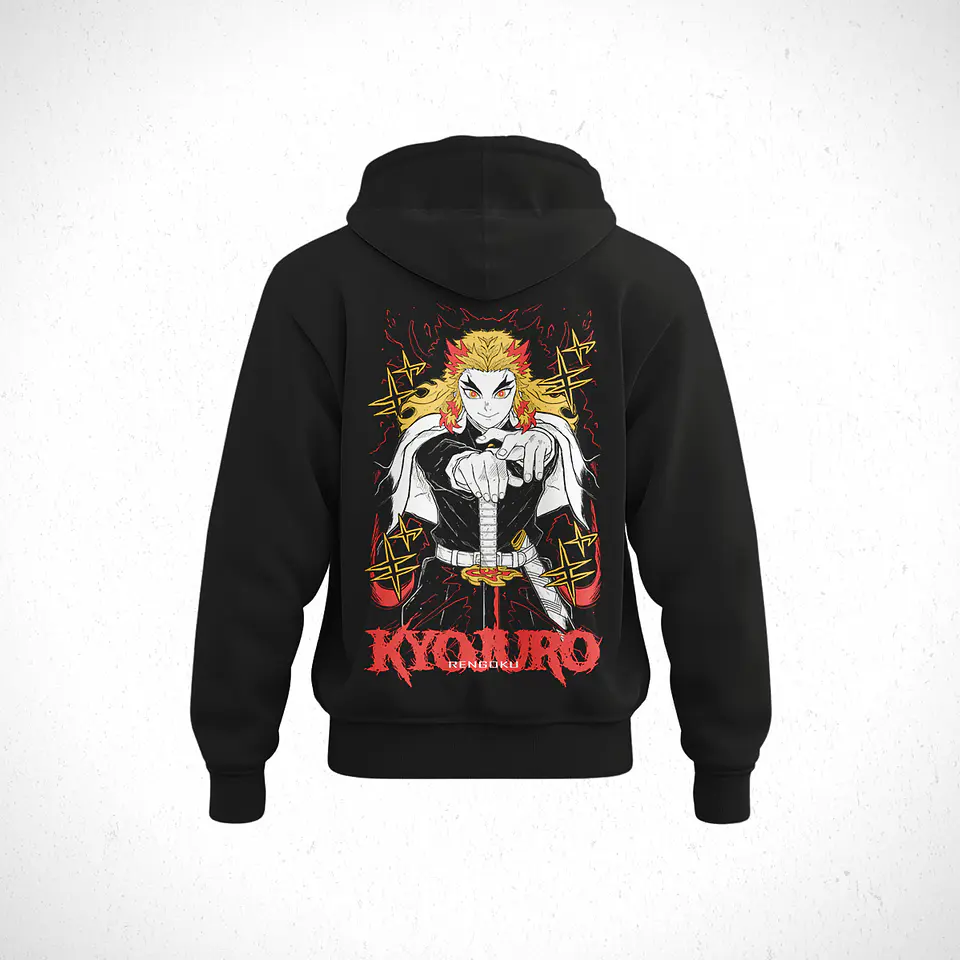 Hoodie Kyōjurō Rengoku - Kimetsu No Yaiba V3 2