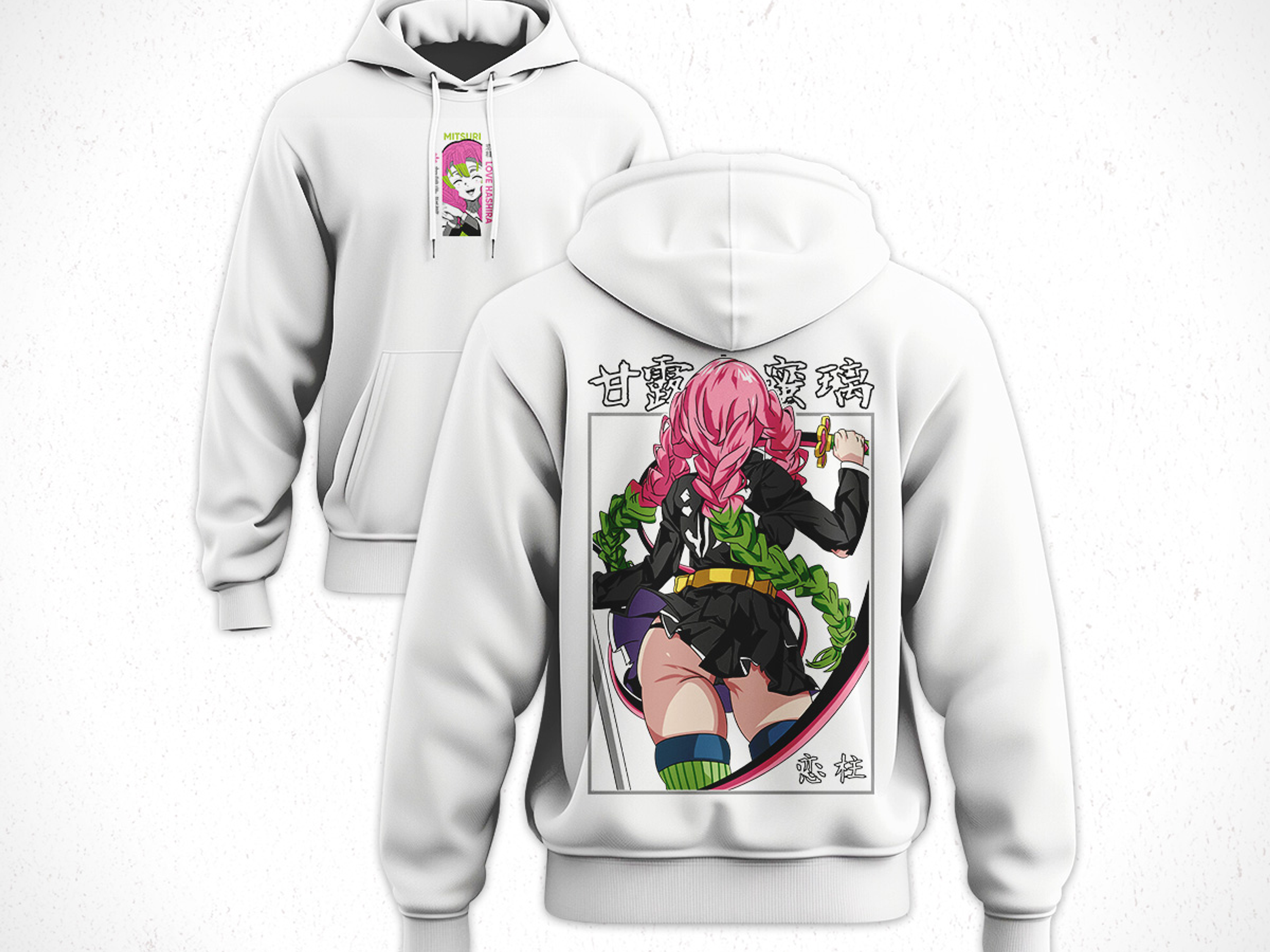 Hoodie Mitsuri Kanroji - Kimetsu No Yaiba V1 4