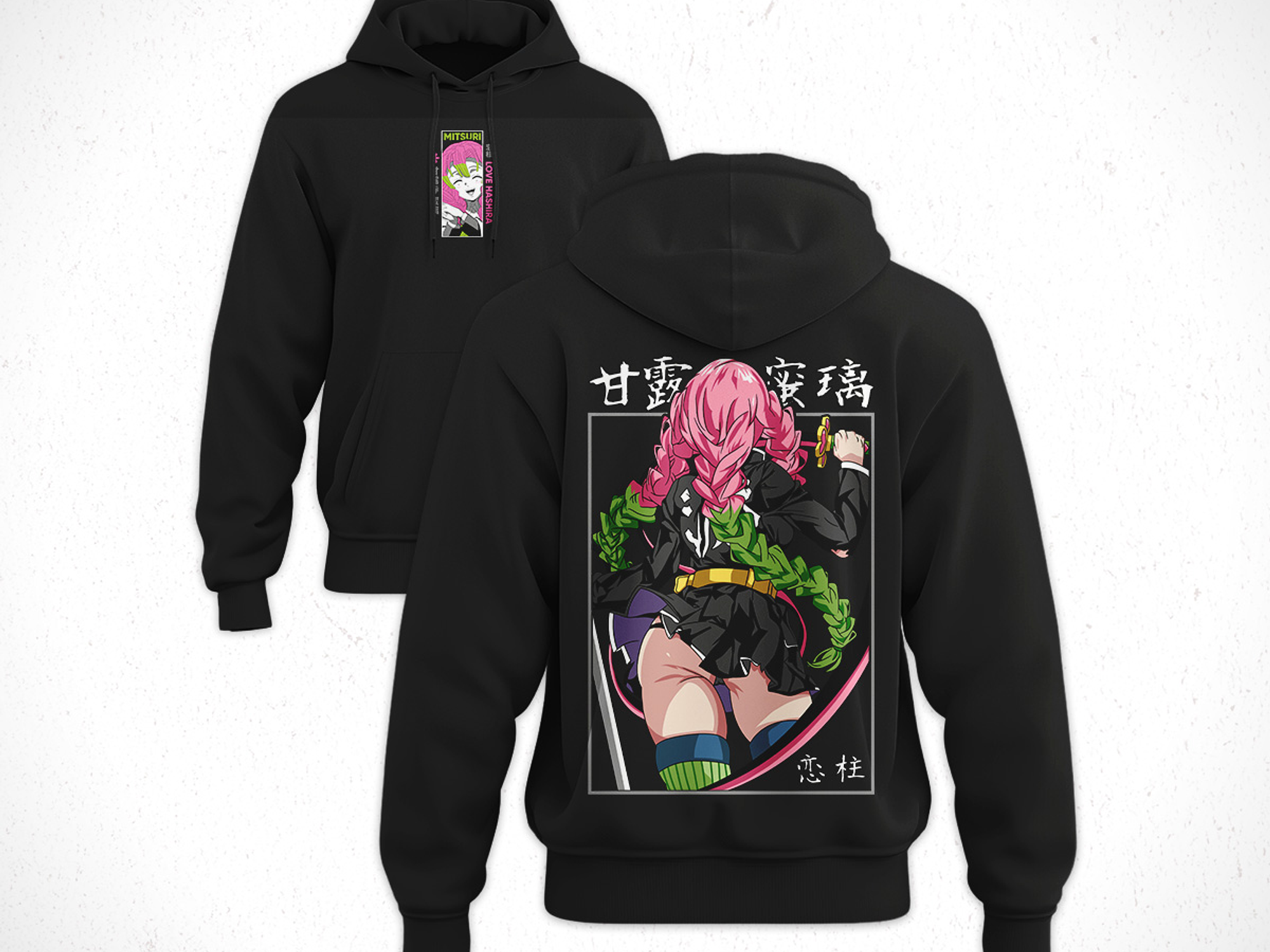 Hoodie Mitsuri Kanroji - Kimetsu No Yaiba V1 1