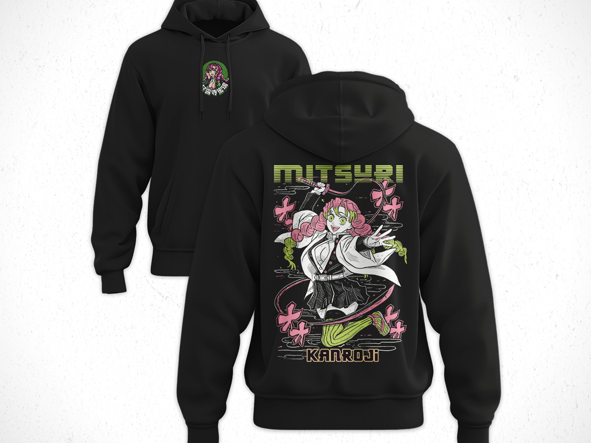 Hoodie Mitsuri Kanroji - Kimetsu No Yaiba V3 1