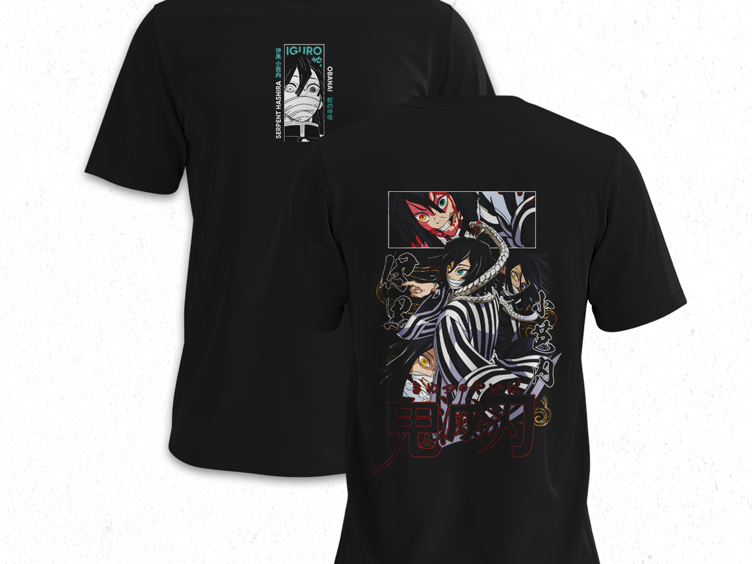 Polera Obanai Iguro - Kimetsu No Yaiba V1 1