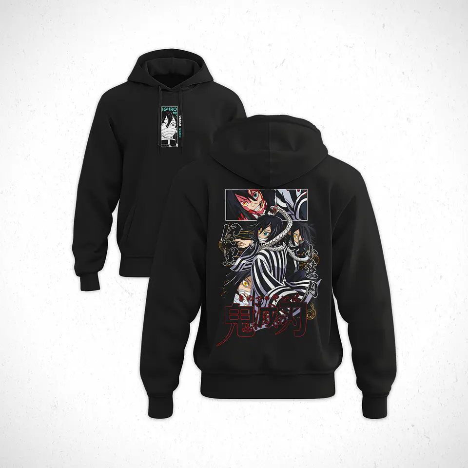 Hoodie Obanai Iguro - Kimetsu No Yaiba V1 1