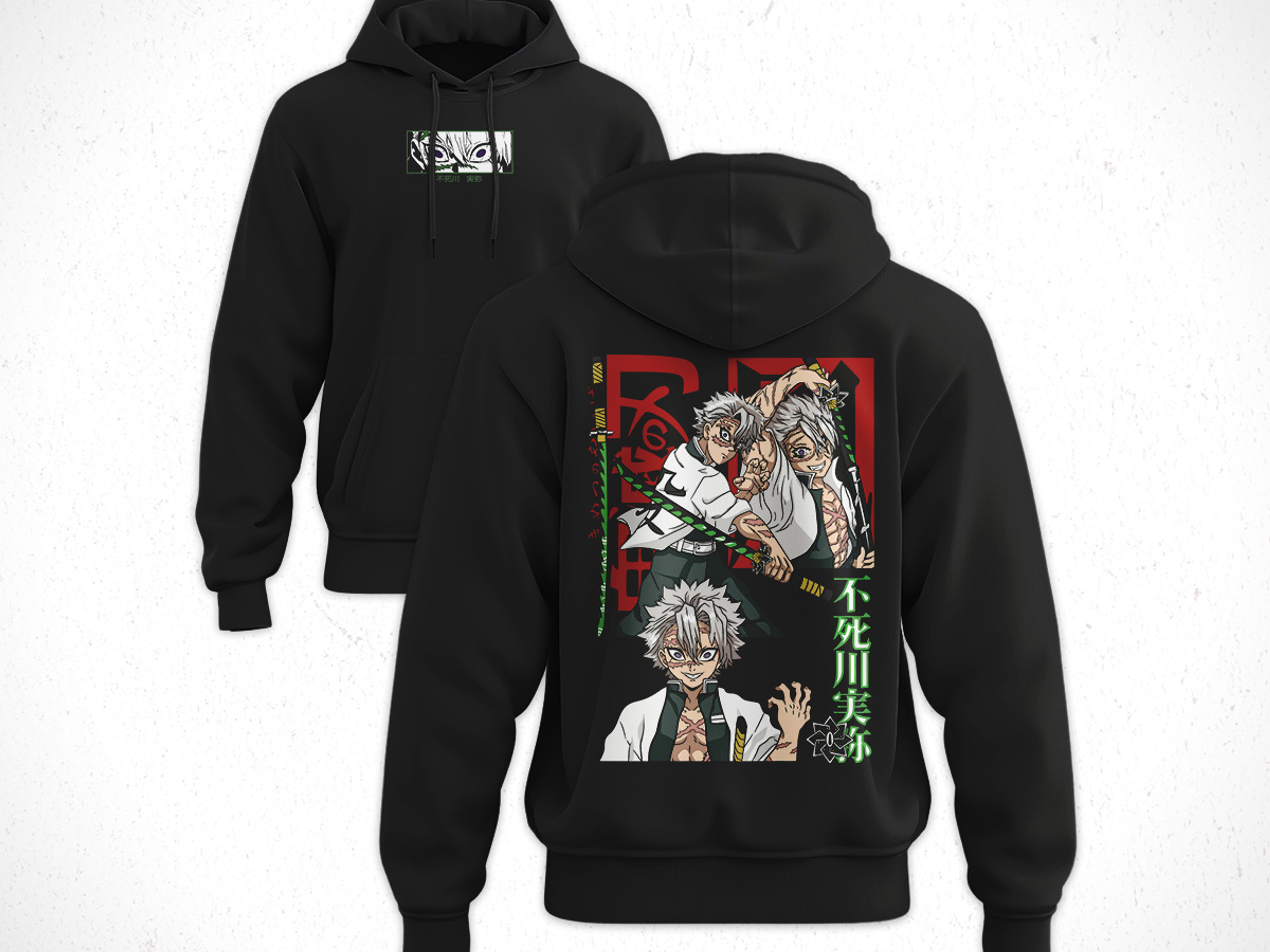 Hoodie Sanemi Shinazugawa - Kimetsu No Yaiba V1 1
