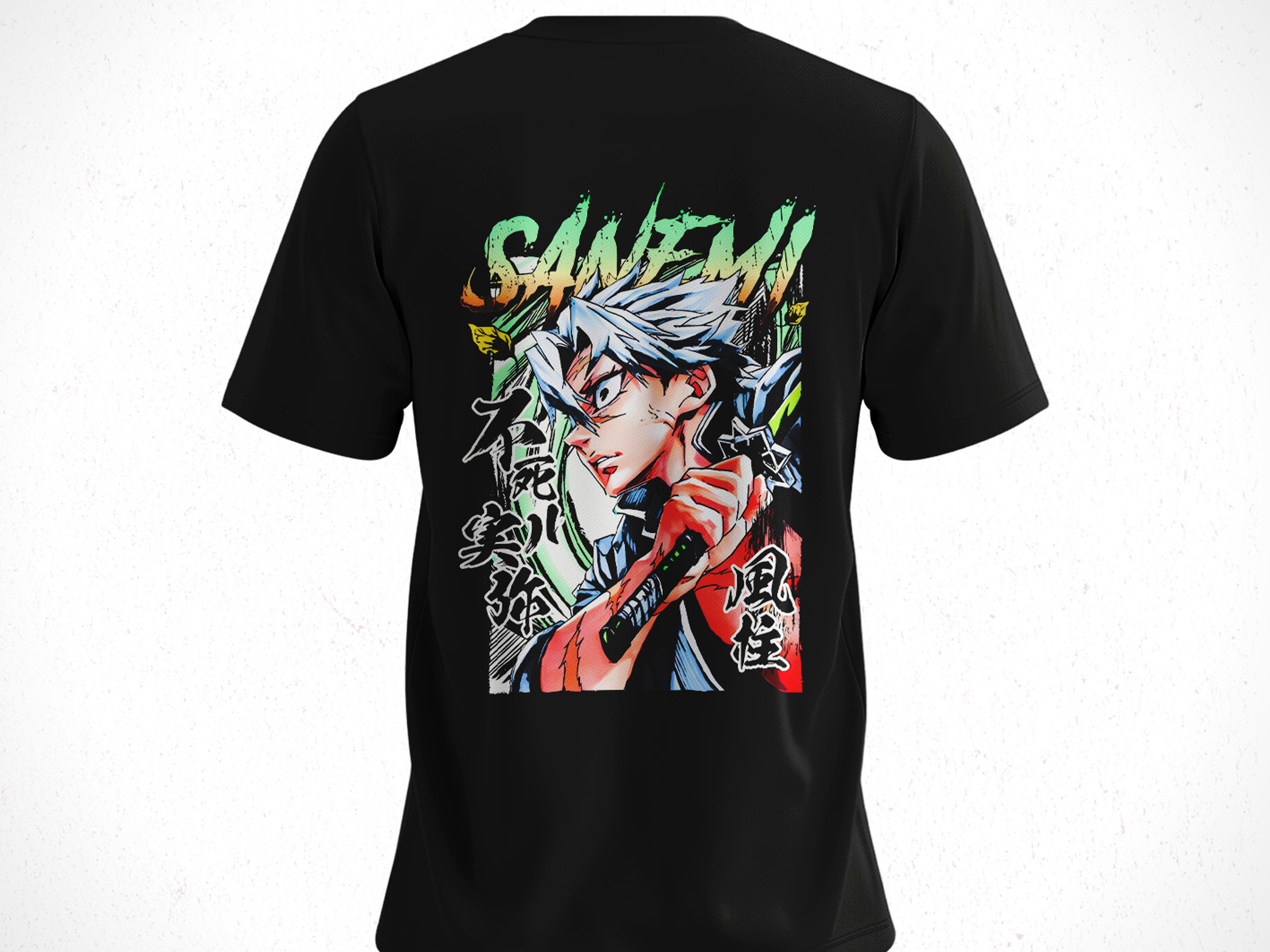 Polera Sanemi Shinazugawa - Kimetsu No Yaiba V2 2