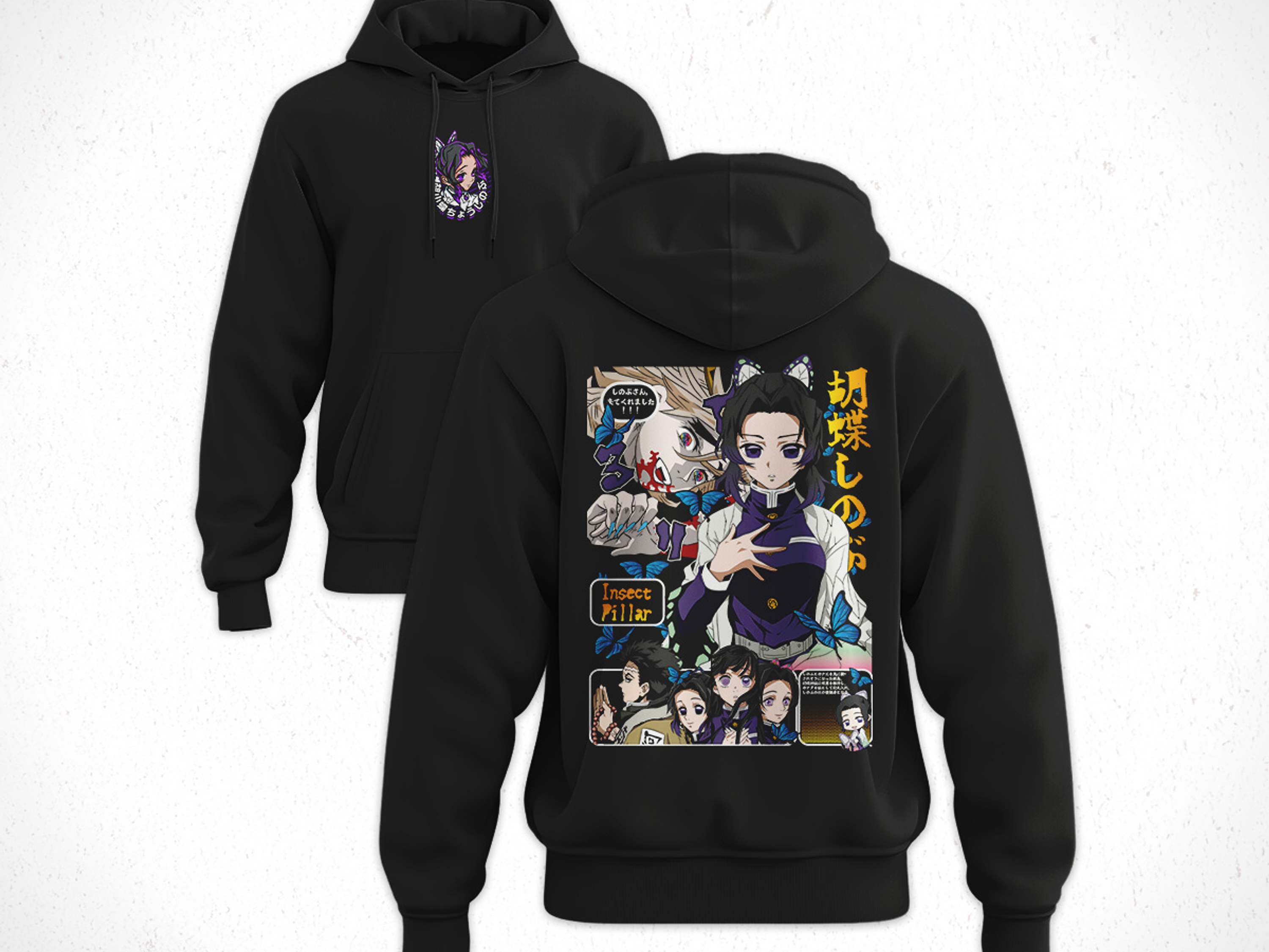 Hoodie Shinobu Kōchō - Kimetsu No Yaiba V3 1