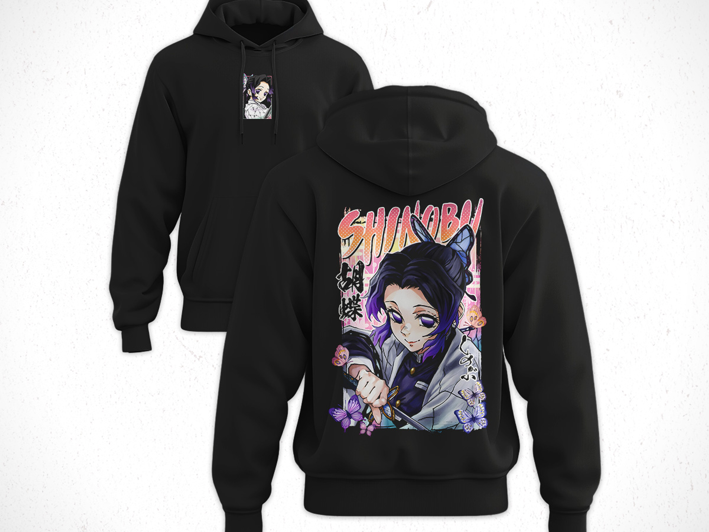 Hoodie Shinobu Kōchō - Kimetsu No Yaiba V4 1