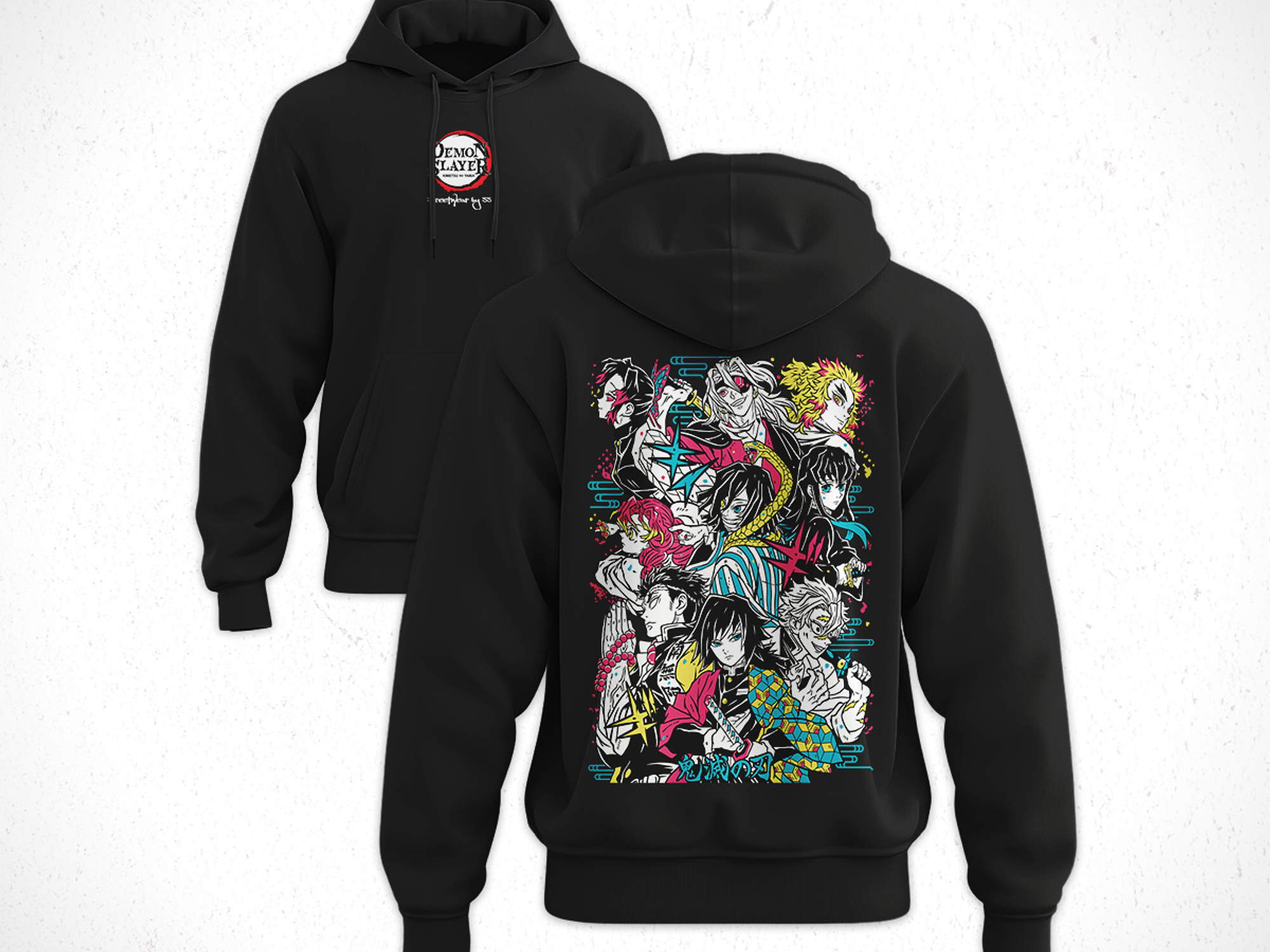 Hoodie Pilares - Kimetsu No Yaiba V1 1