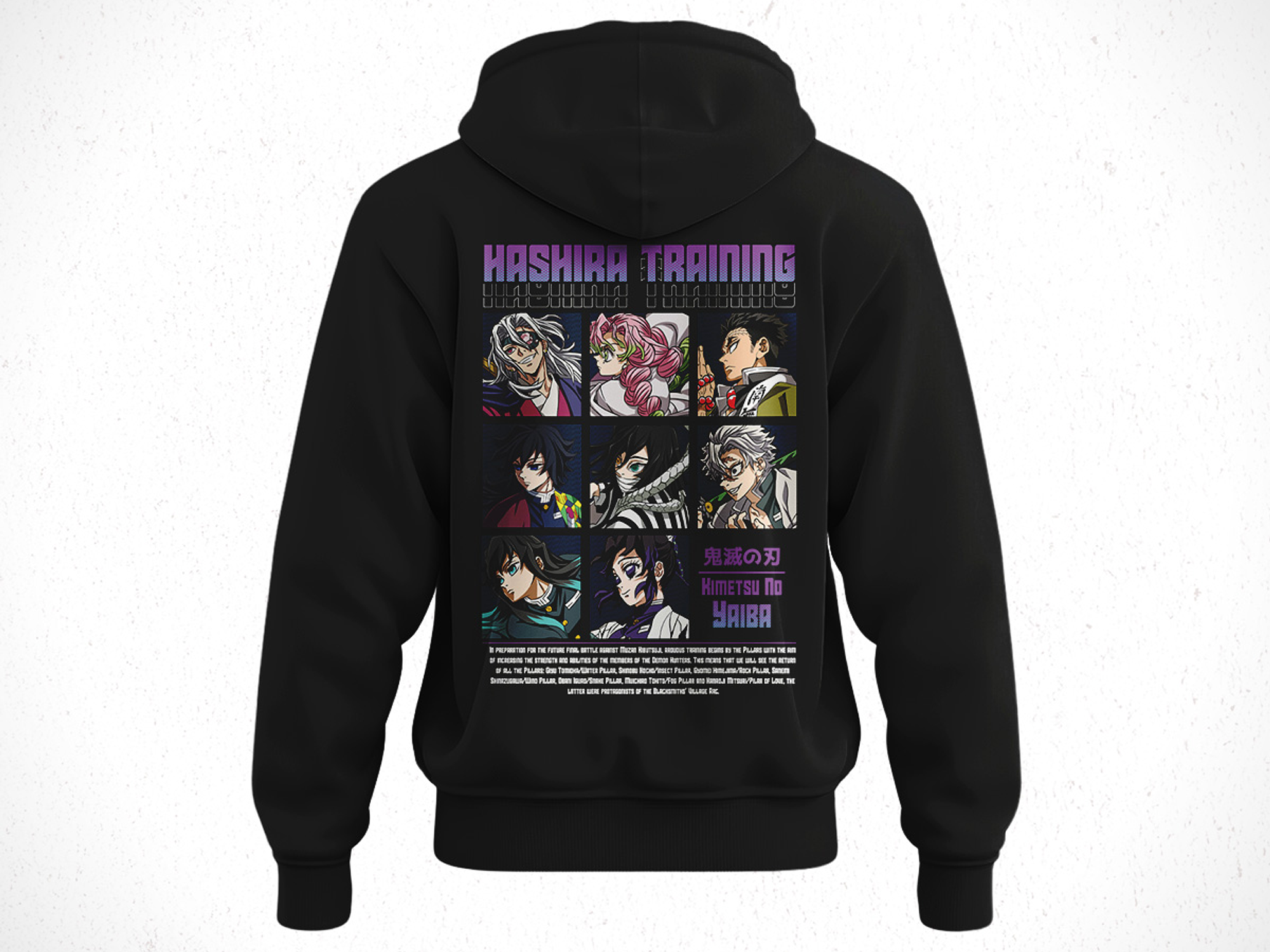Hoodie Pilares - Kimetsu No Yaiba V3 2