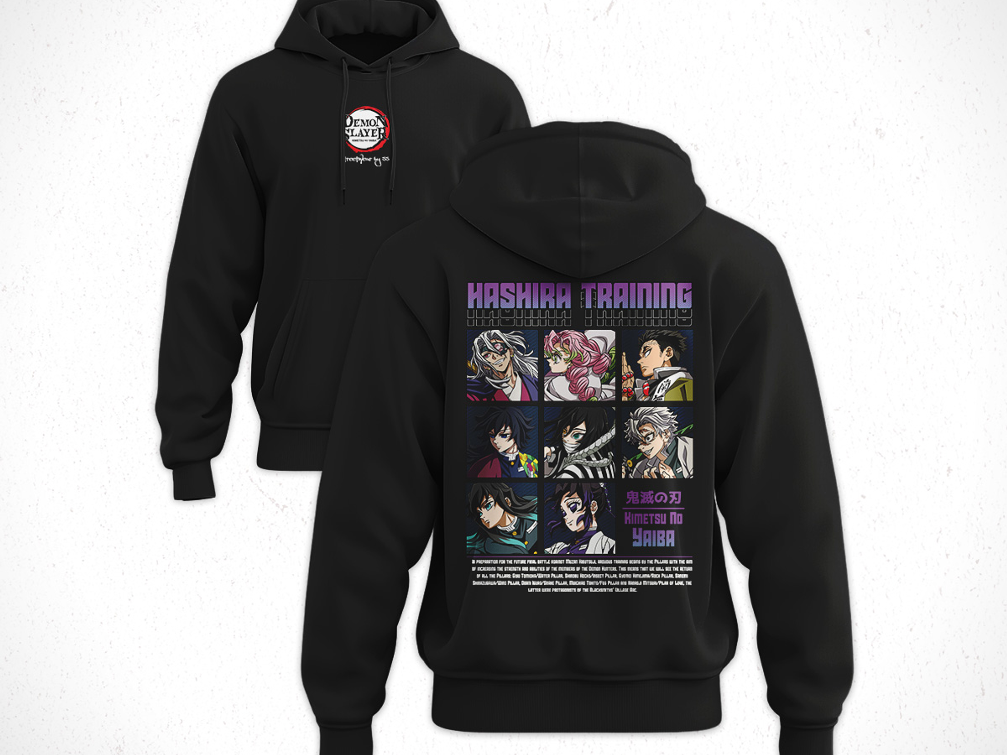 Hoodie Pilares - Kimetsu No Yaiba V3 1