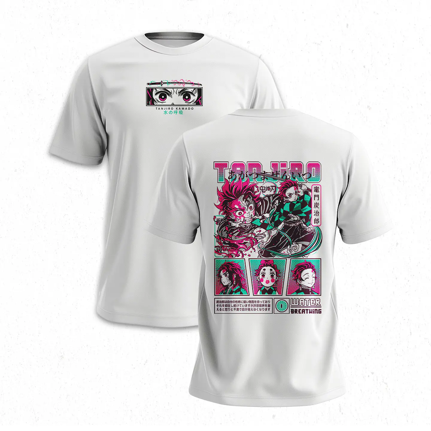 Polera Tanjiro Kamado - Kimetsu No Yaiba V1 4