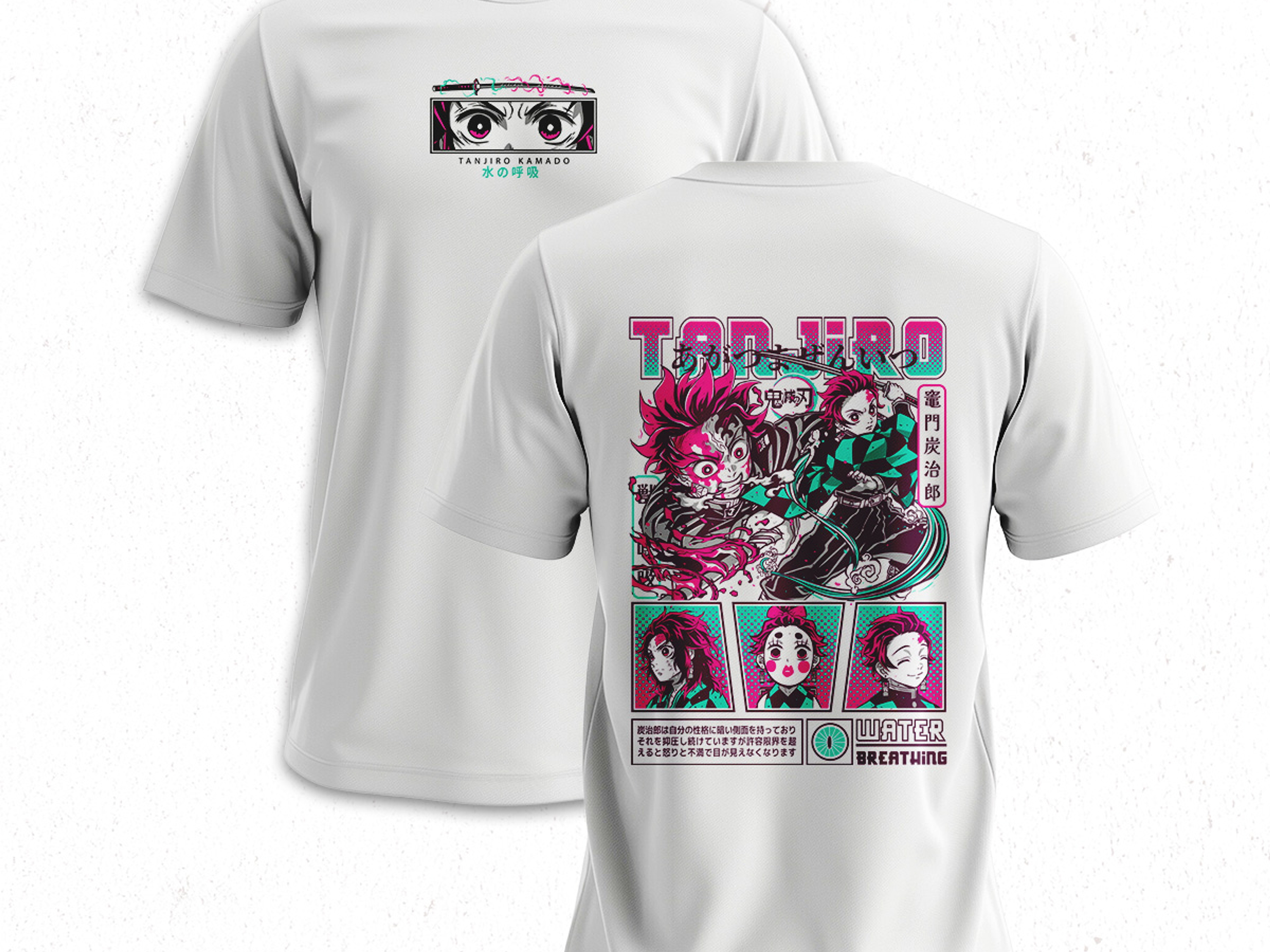 Polera Tanjiro Kamado - Kimetsu No Yaiba V1 4