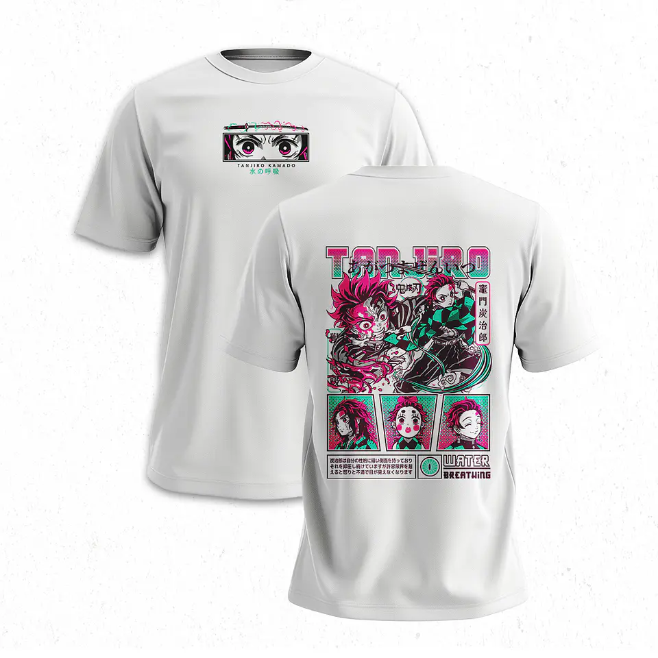 Polera Tanjiro Kamado - Kimetsu No Yaiba V1 4