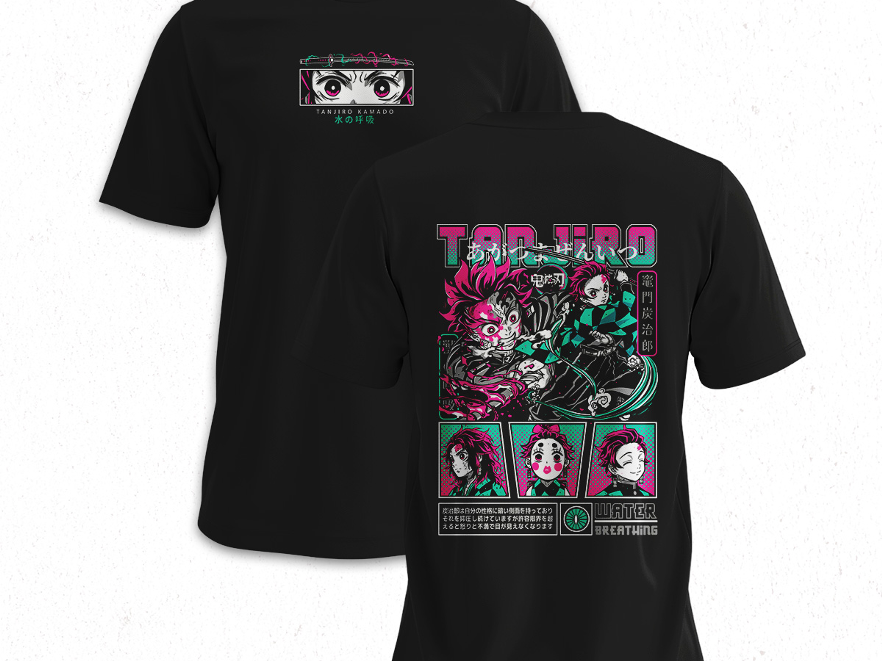 Polera Tanjiro Kamado - Kimetsu No Yaiba V1 1