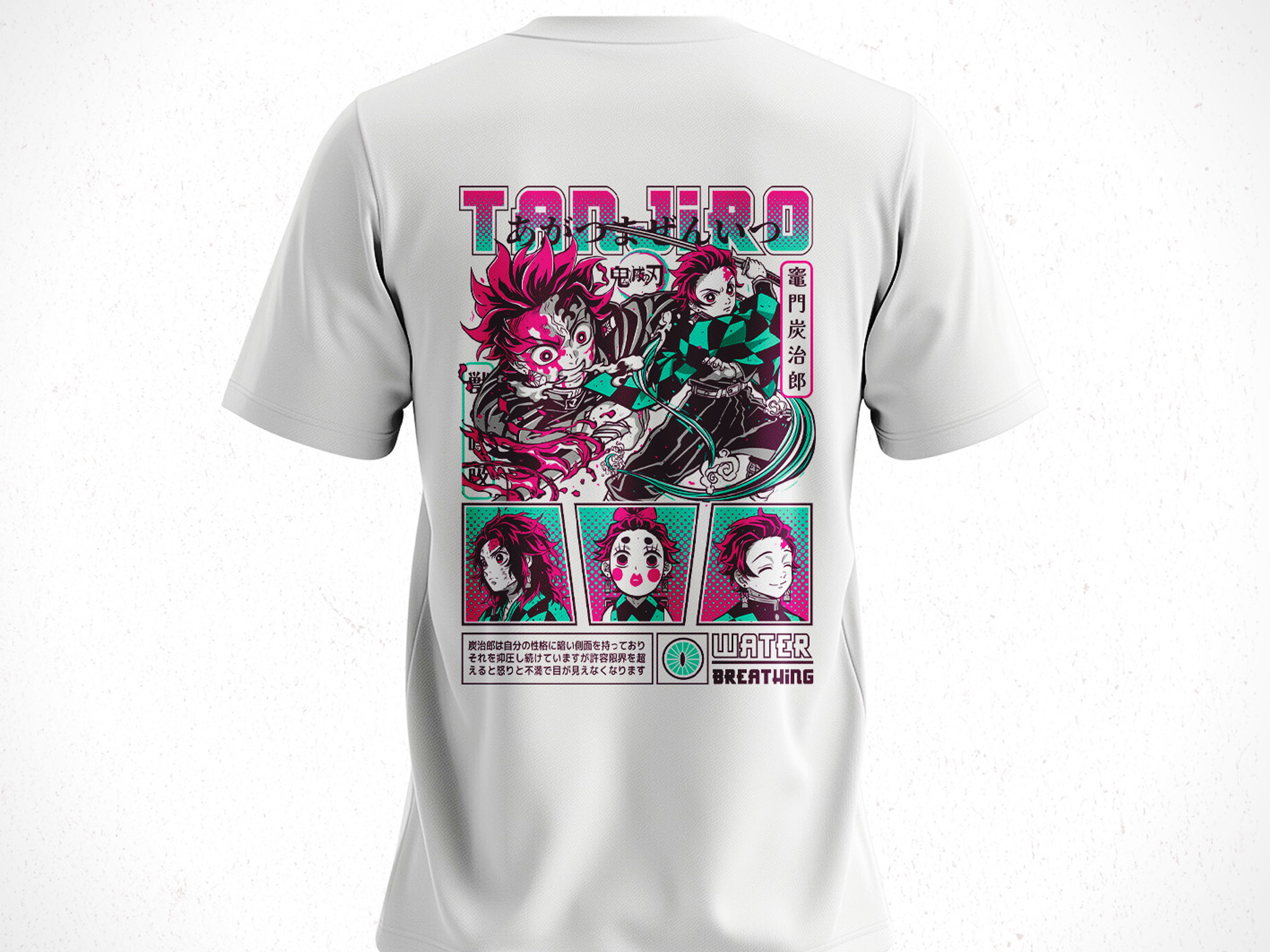 Polera Tanjiro Kamado - Kimetsu No Yaiba V1 5