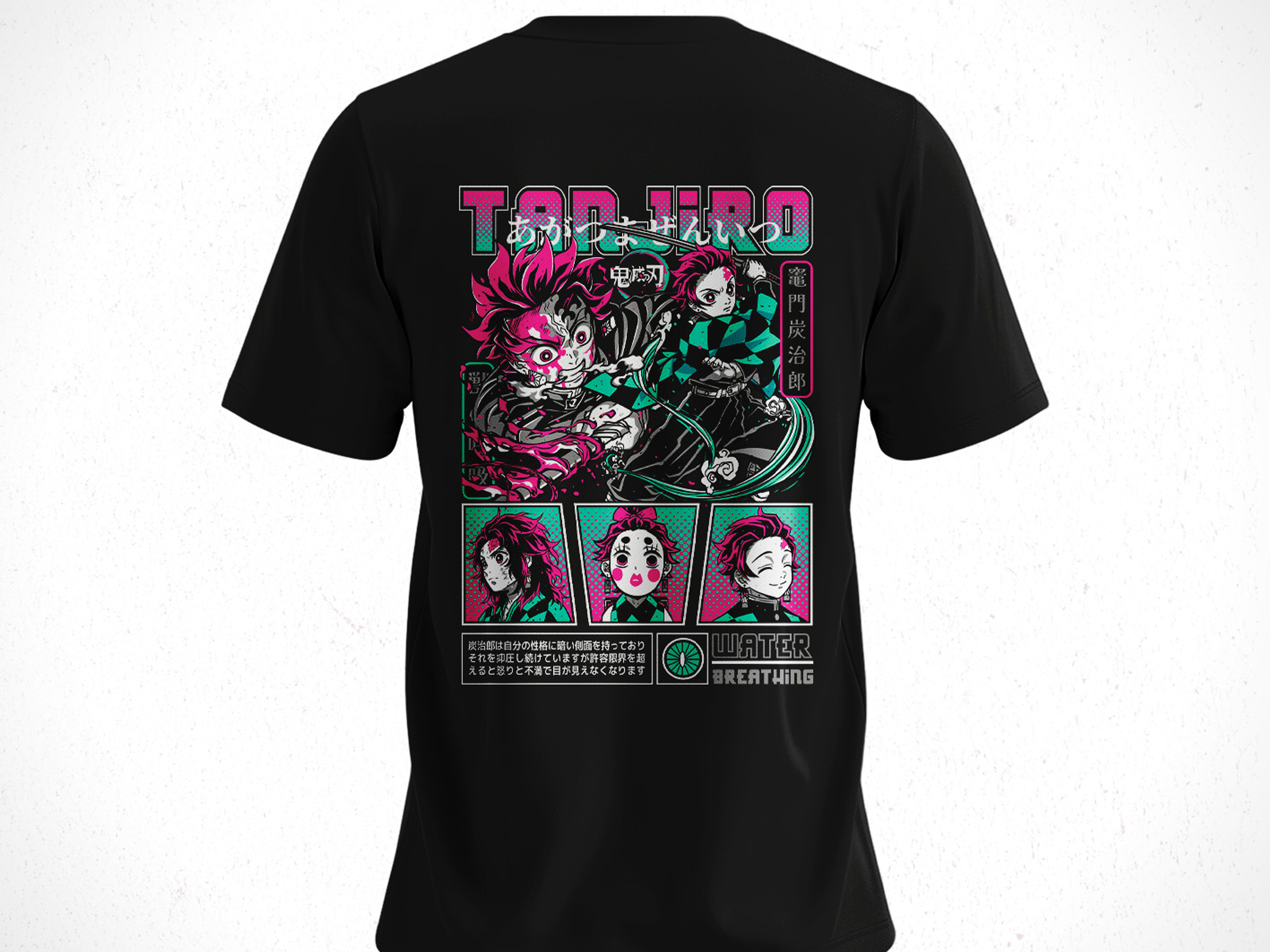 Polera Tanjiro Kamado - Kimetsu No Yaiba V1 2