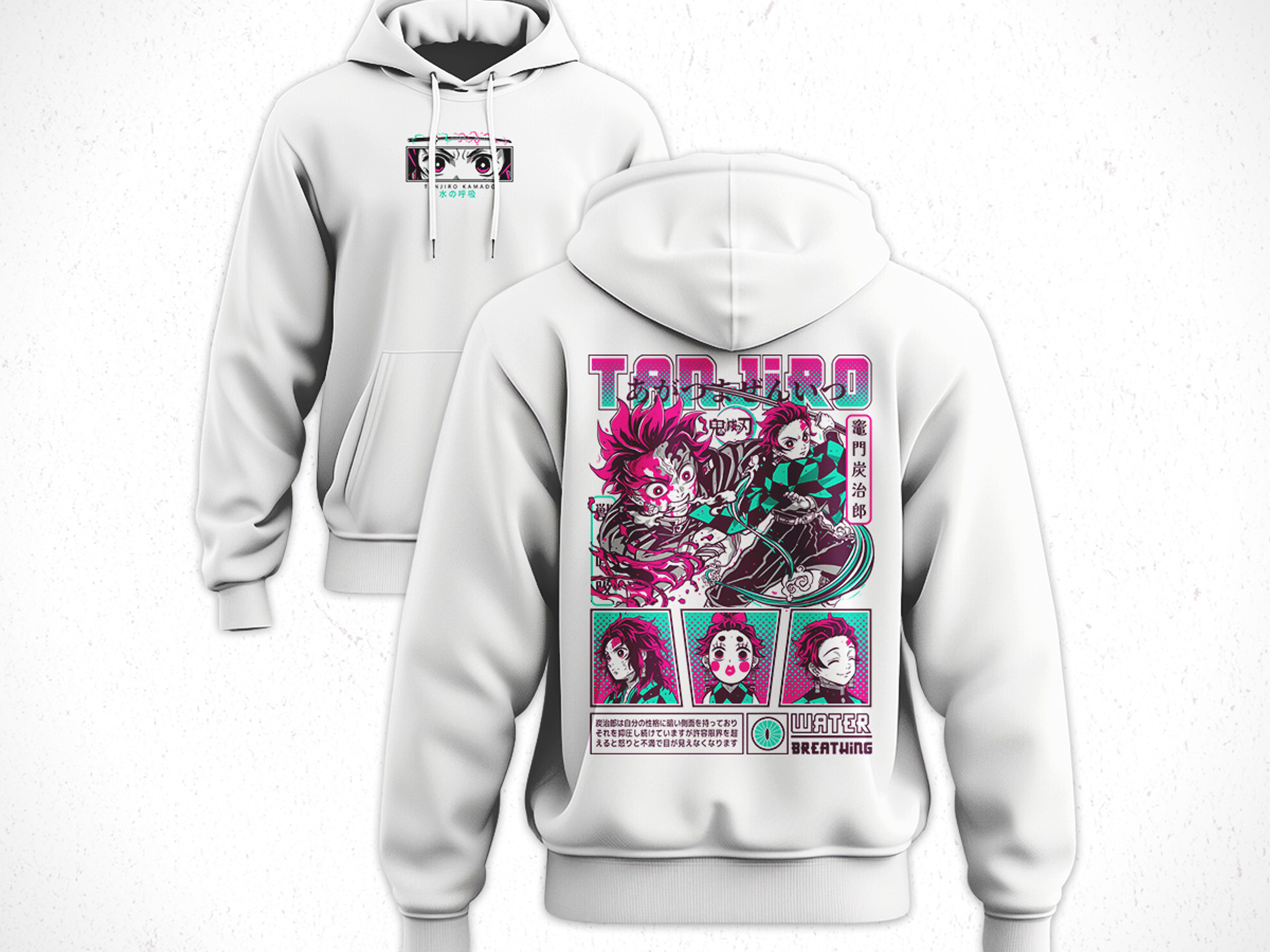 Hoodie Tanjiro Kamado - Kimetsu No Yaiba V1 4