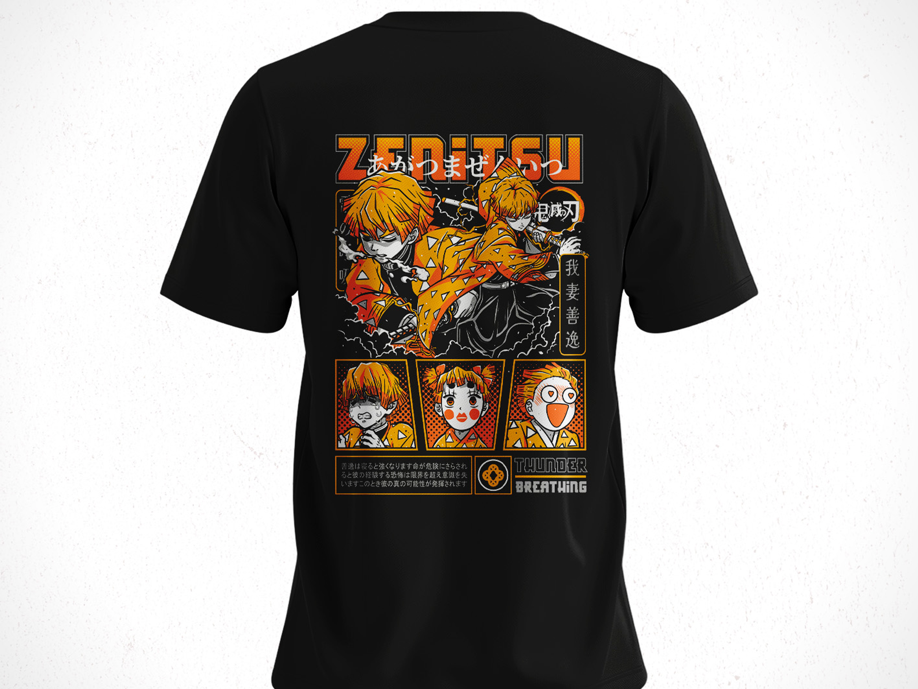 Polera Zenitsu Agatsuma - Kimetsu No Yaiba V1 2