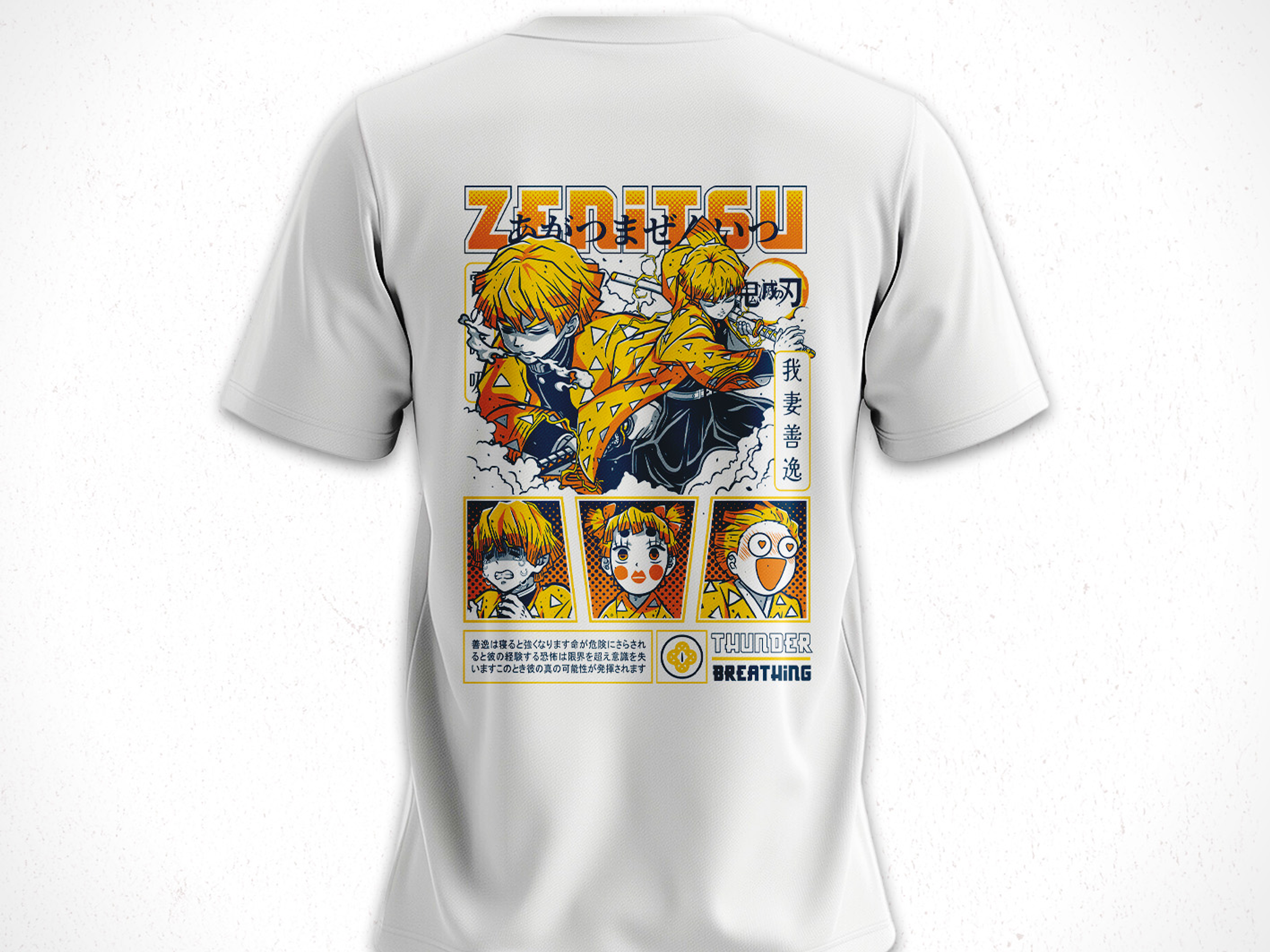 Polera Zenitsu Agatsuma - Kimetsu No Yaiba V1 5