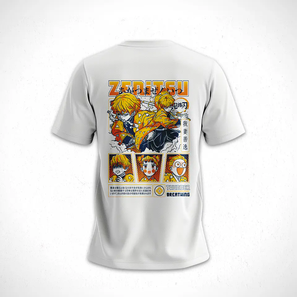 Polera Zenitsu Agatsuma - Kimetsu No Yaiba V1 5