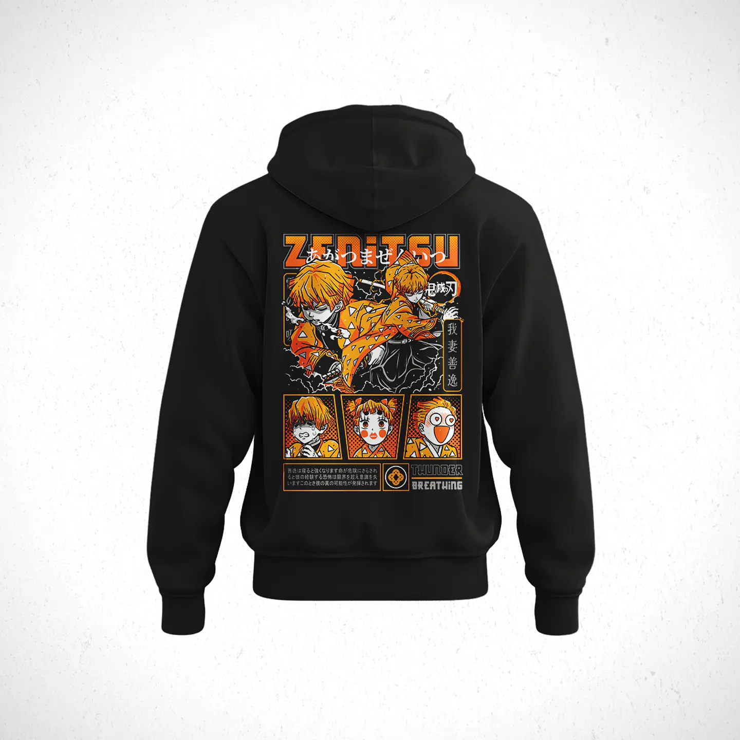 Hoodie Zenitsu Agatsuma - Kimetsu No Yaiba V1 2