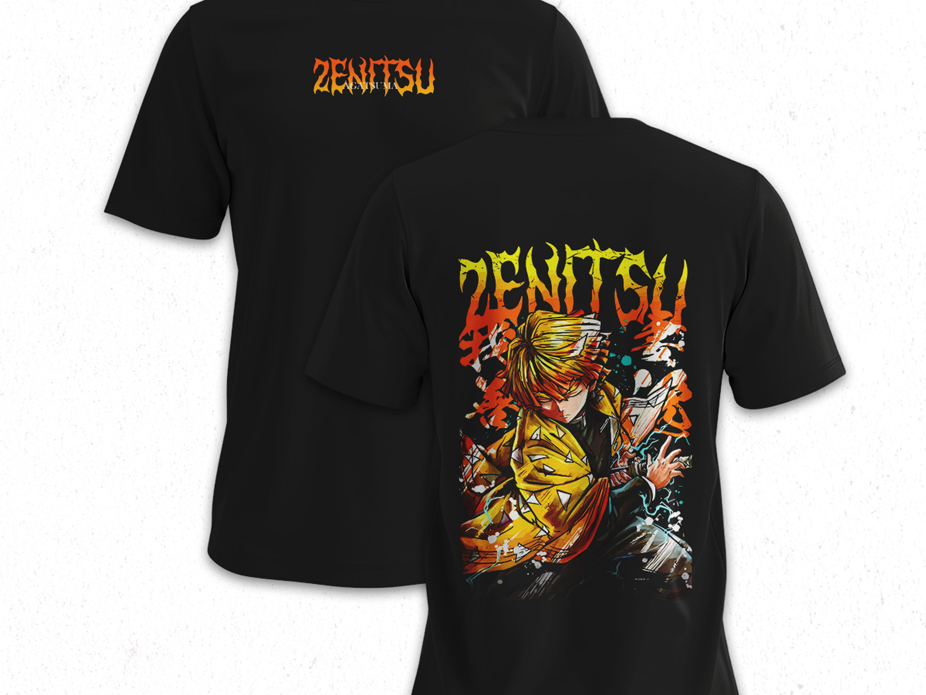 Polera Zenitsu Agatsuma - Kimetsu No Yaiba V3 1