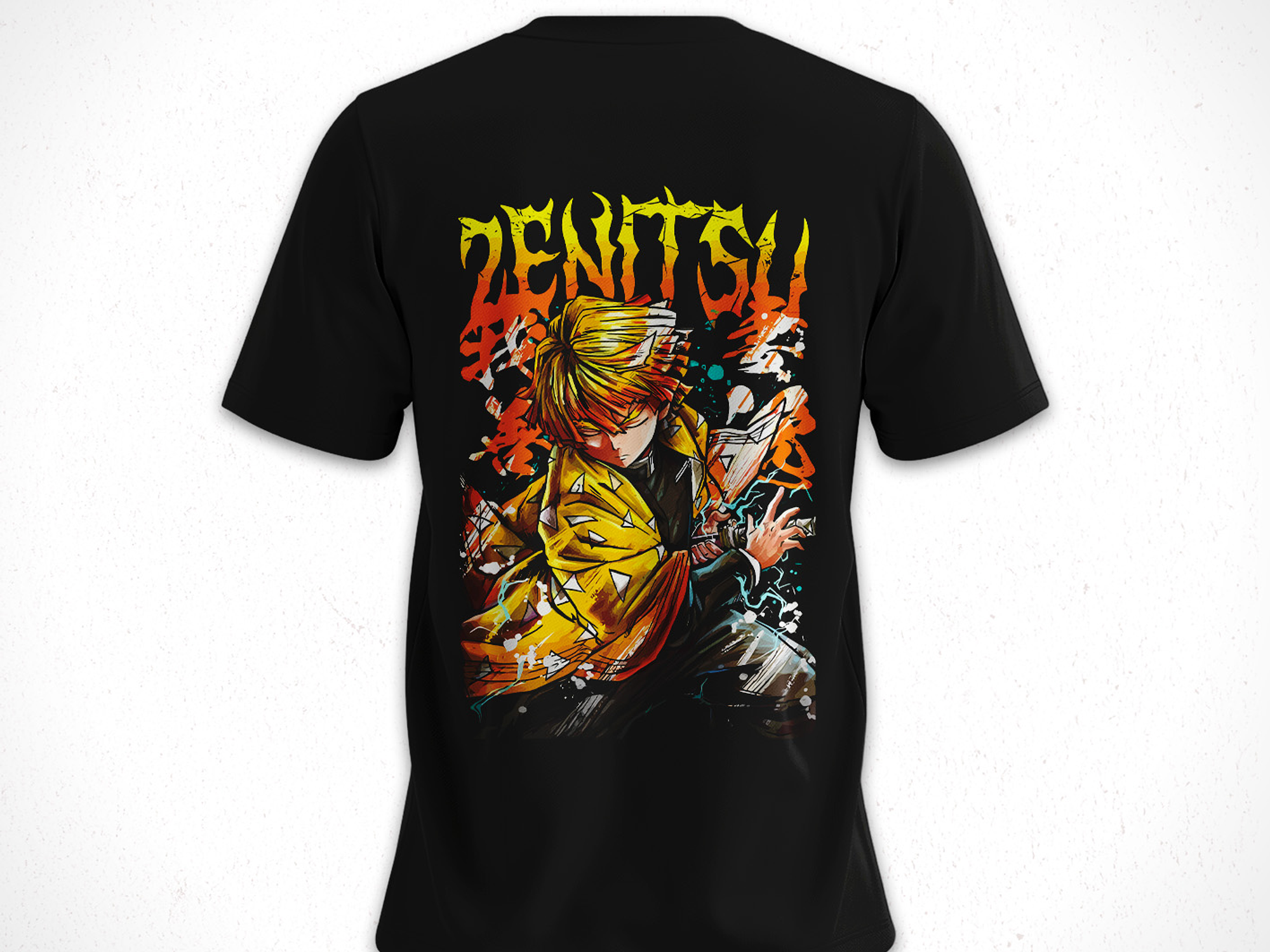 Polera Zenitsu Agatsuma - Kimetsu No Yaiba V3 2