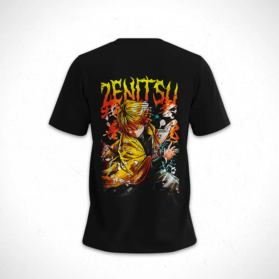Polera Zenitsu Agatsuma - Kimetsu No Yaiba V3 2