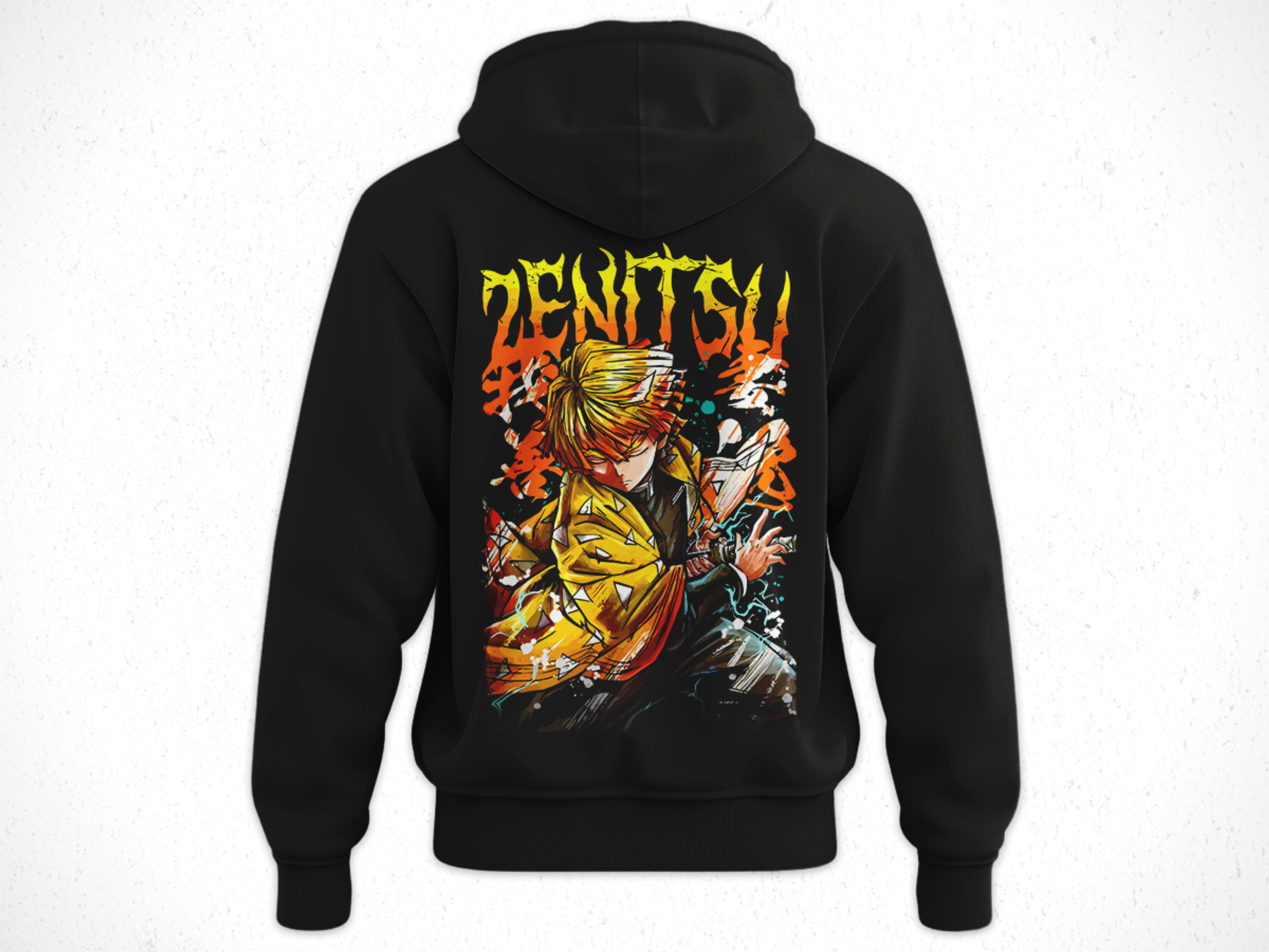 Hoodie Zenitsu Agatsuma - Kimetsu No Yaiba V3 2