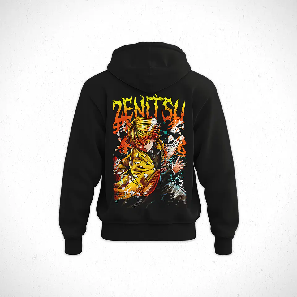 Hoodie Zenitsu Agatsuma - Kimetsu No Yaiba V3 2