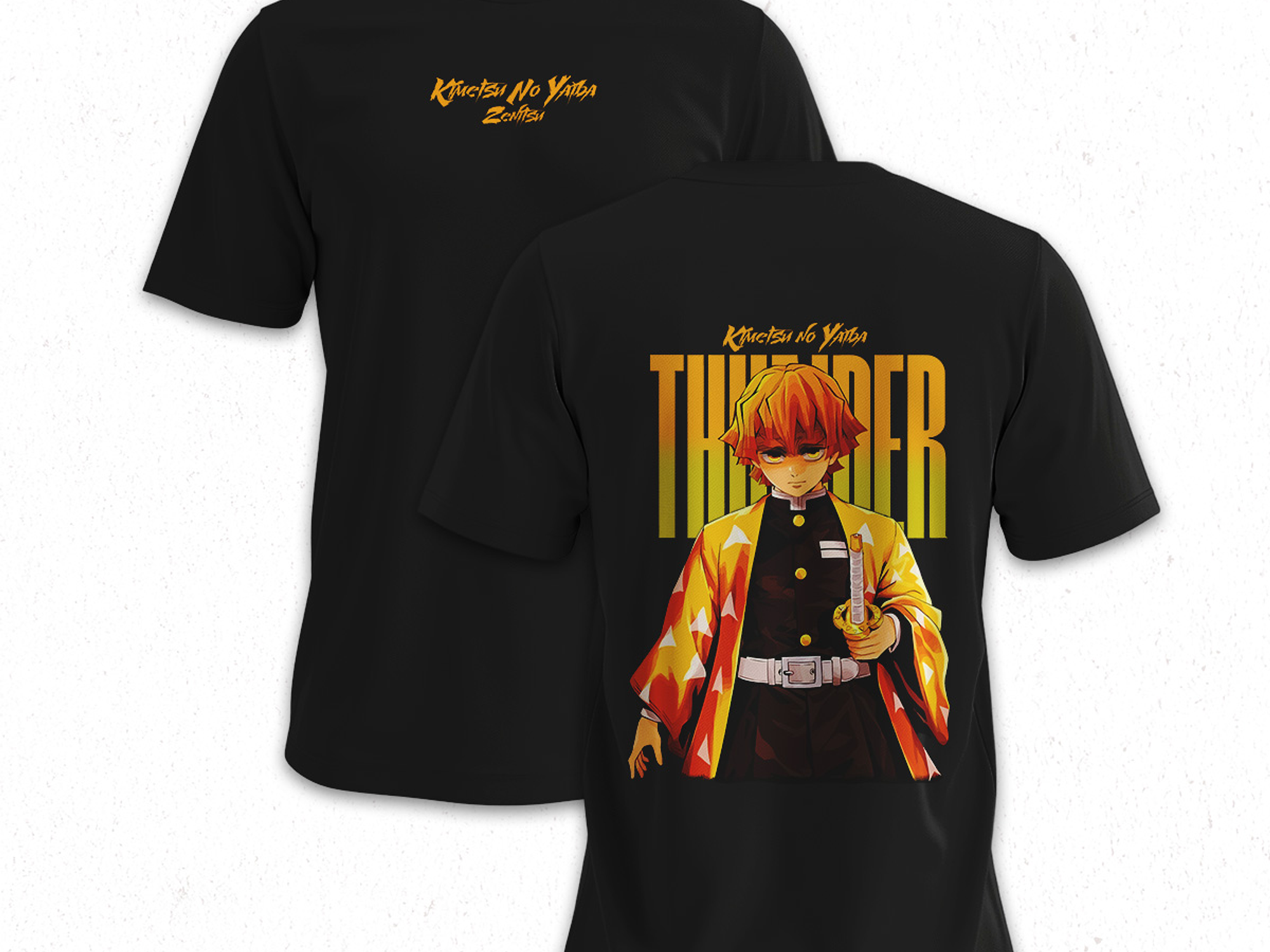 Polera Zenitsu Agatsuma - Kimetsu No Yaiba V4 1