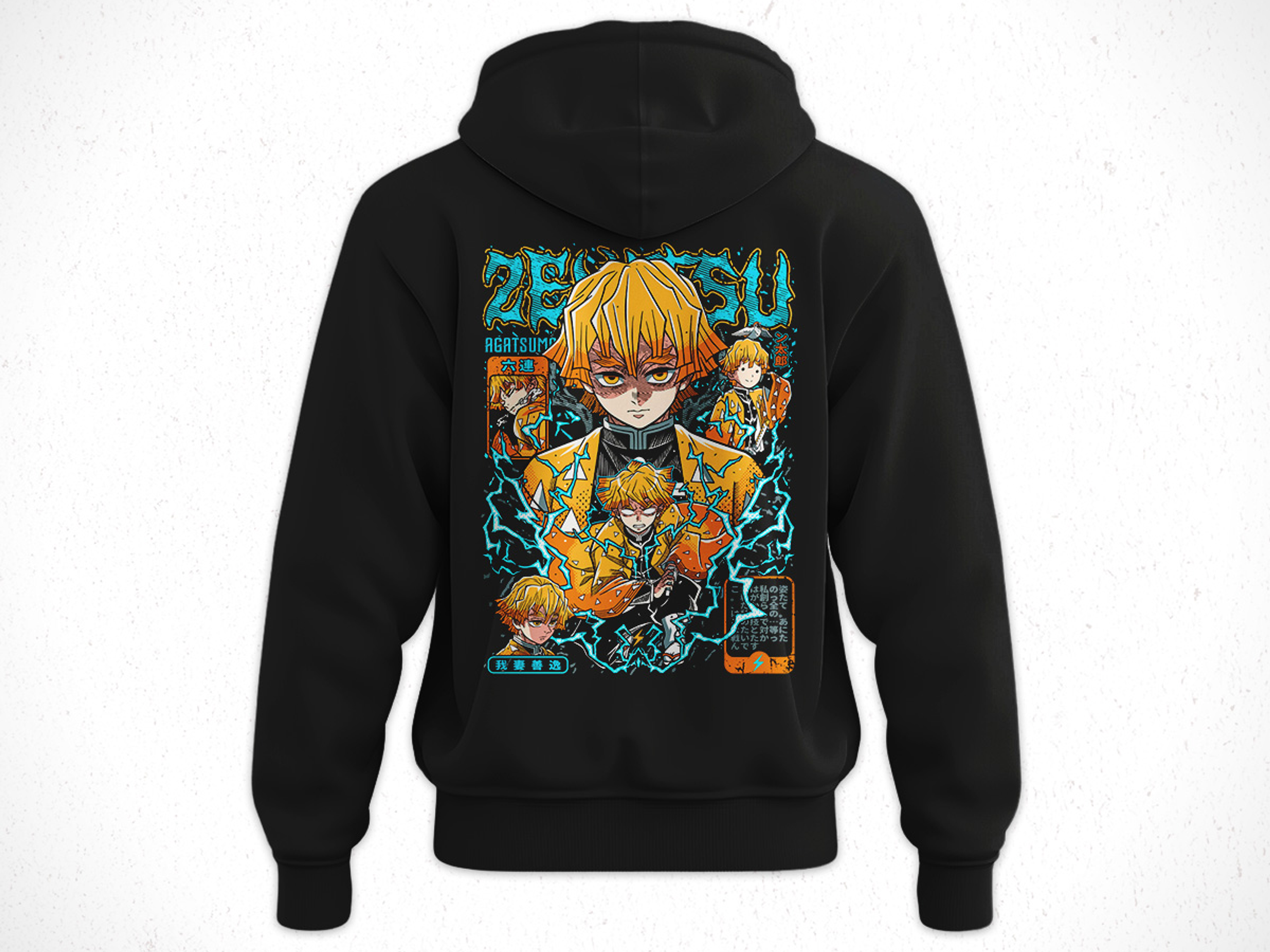 Hoodie Zenitsu Agatsuma - Kimetsu No Yaiba V5 2