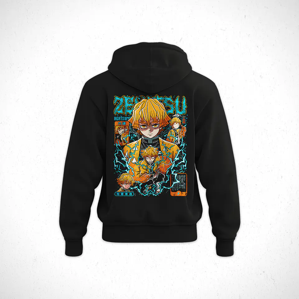 Hoodie Zenitsu Agatsuma - Kimetsu No Yaiba V5 2